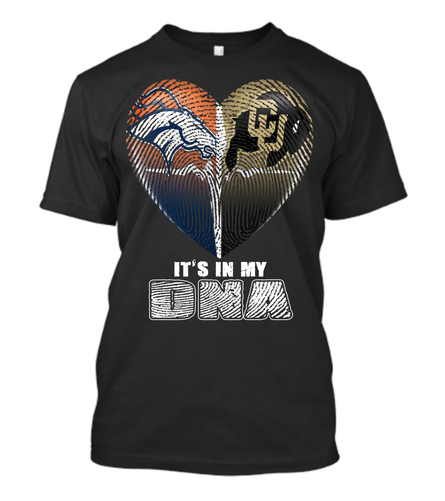 Denver Broncos And Colorado Buffaloes It's In My Dna T-Shirt