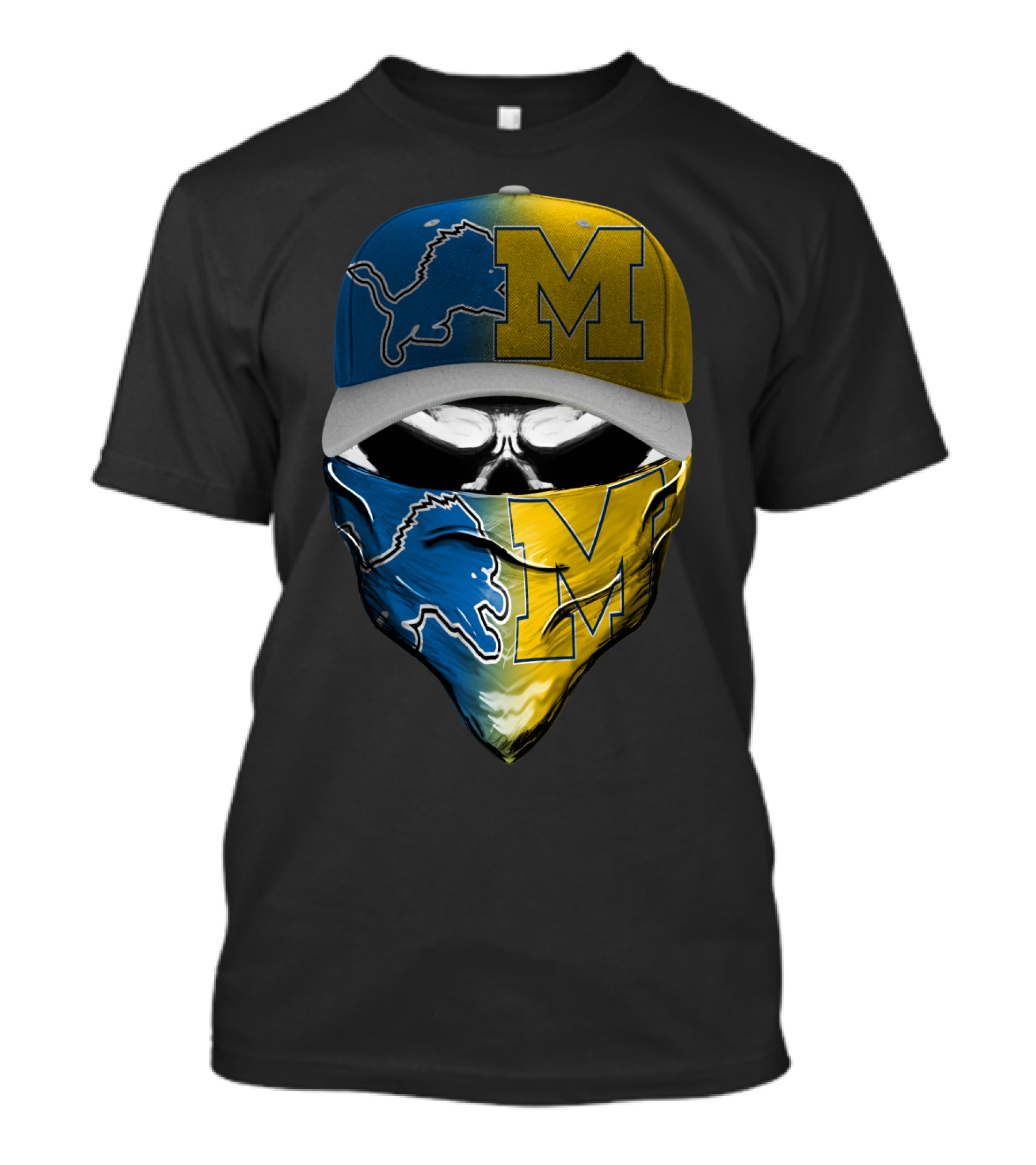 Detroit Lions Michigan Wolverines Skum T-Shirt