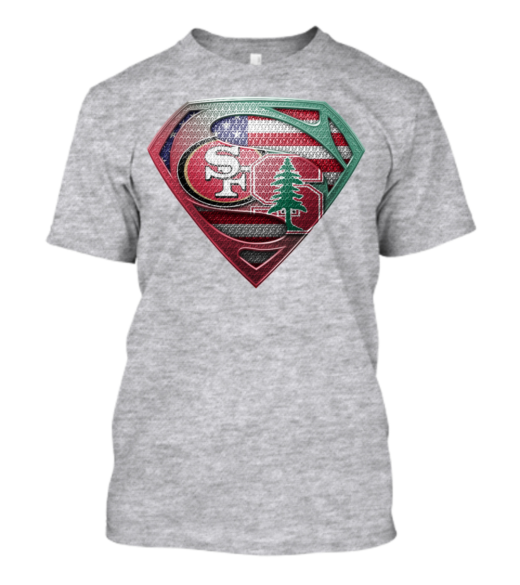 Sf Tree American Flag Shield T-Shirt