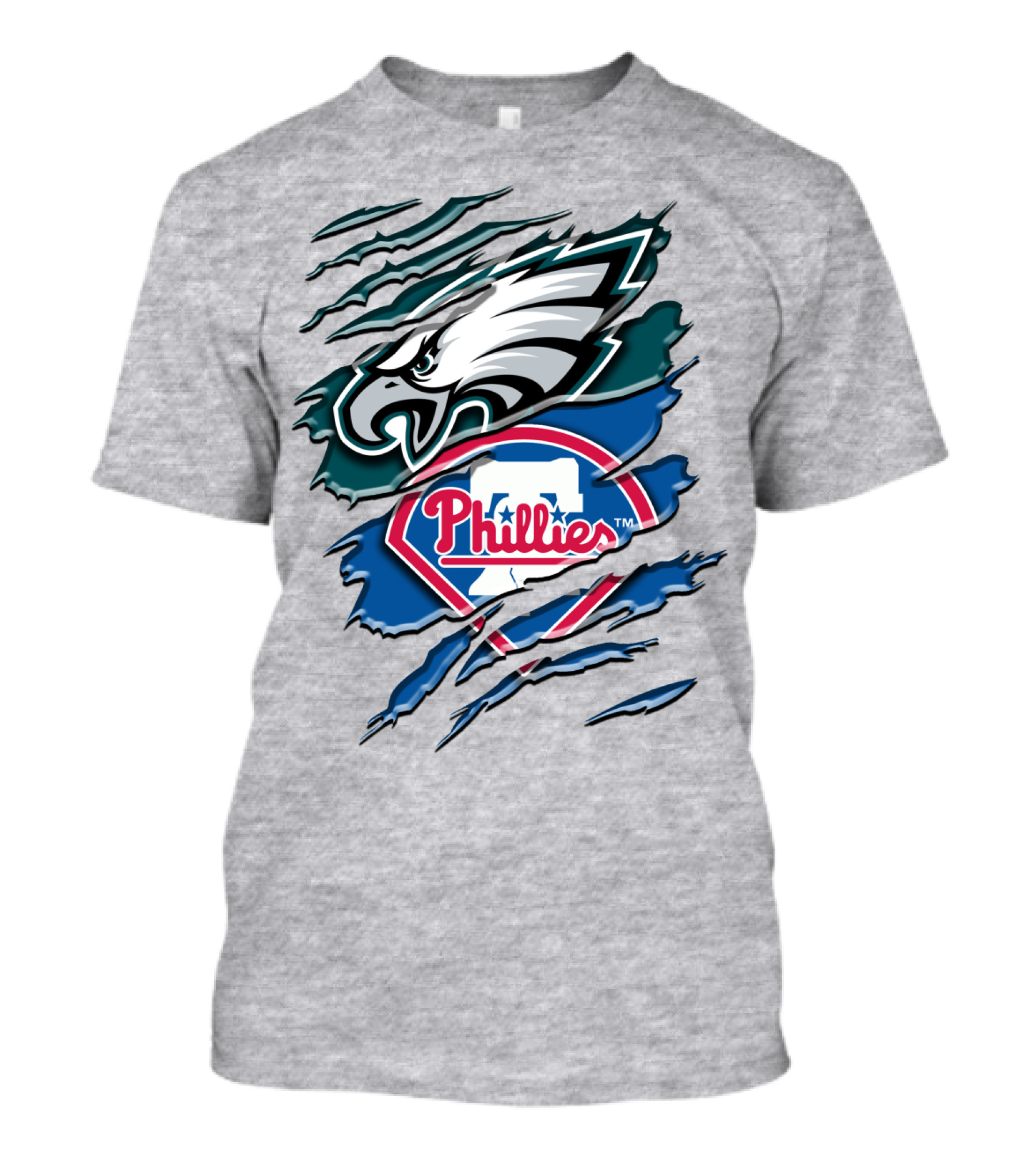 Philadelphia Eagles Phillies Logo Mashup T-Shirt