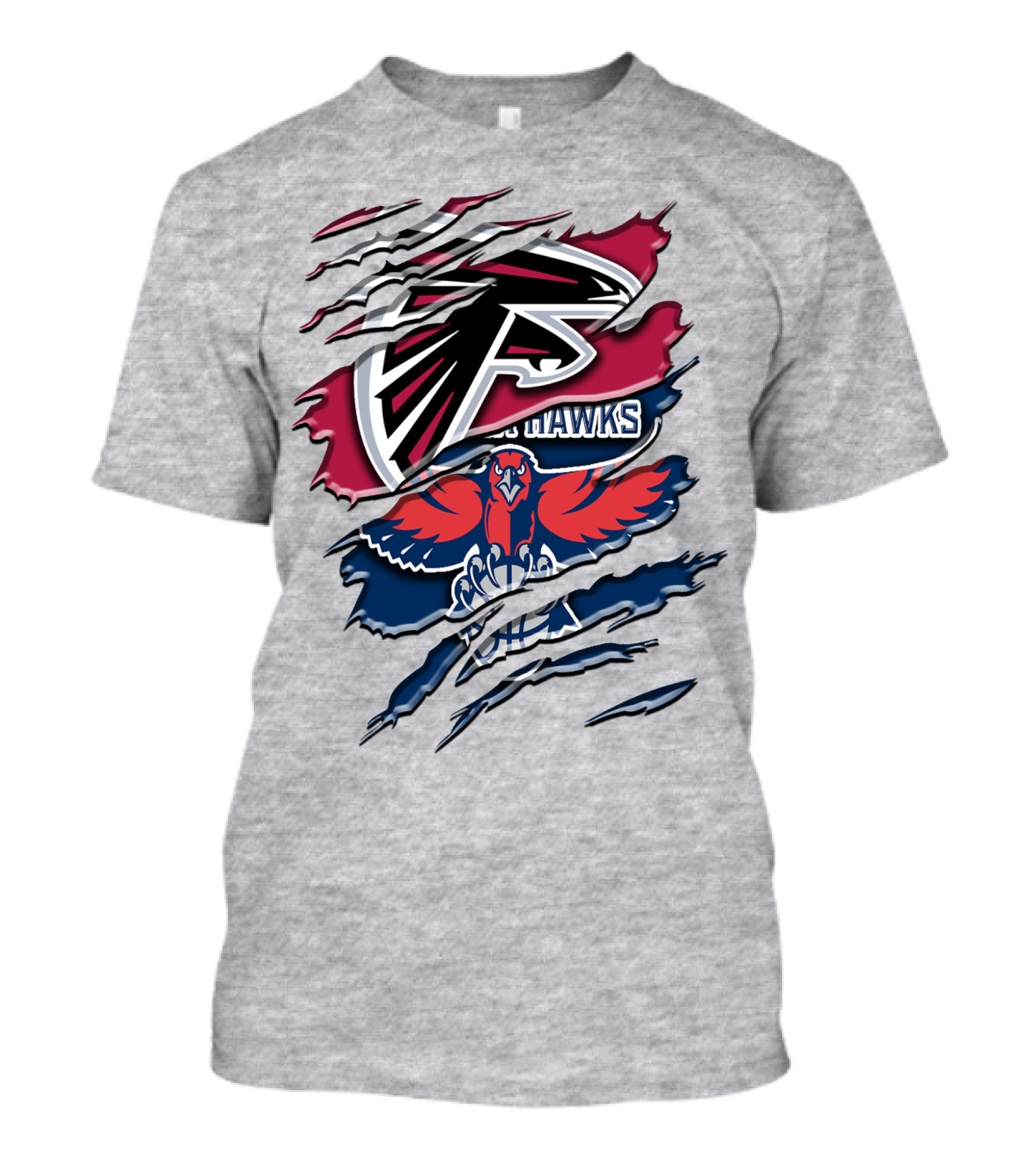 Atlanta Falcons And Hawks Logo Crossover Rah 060 T-Shirt