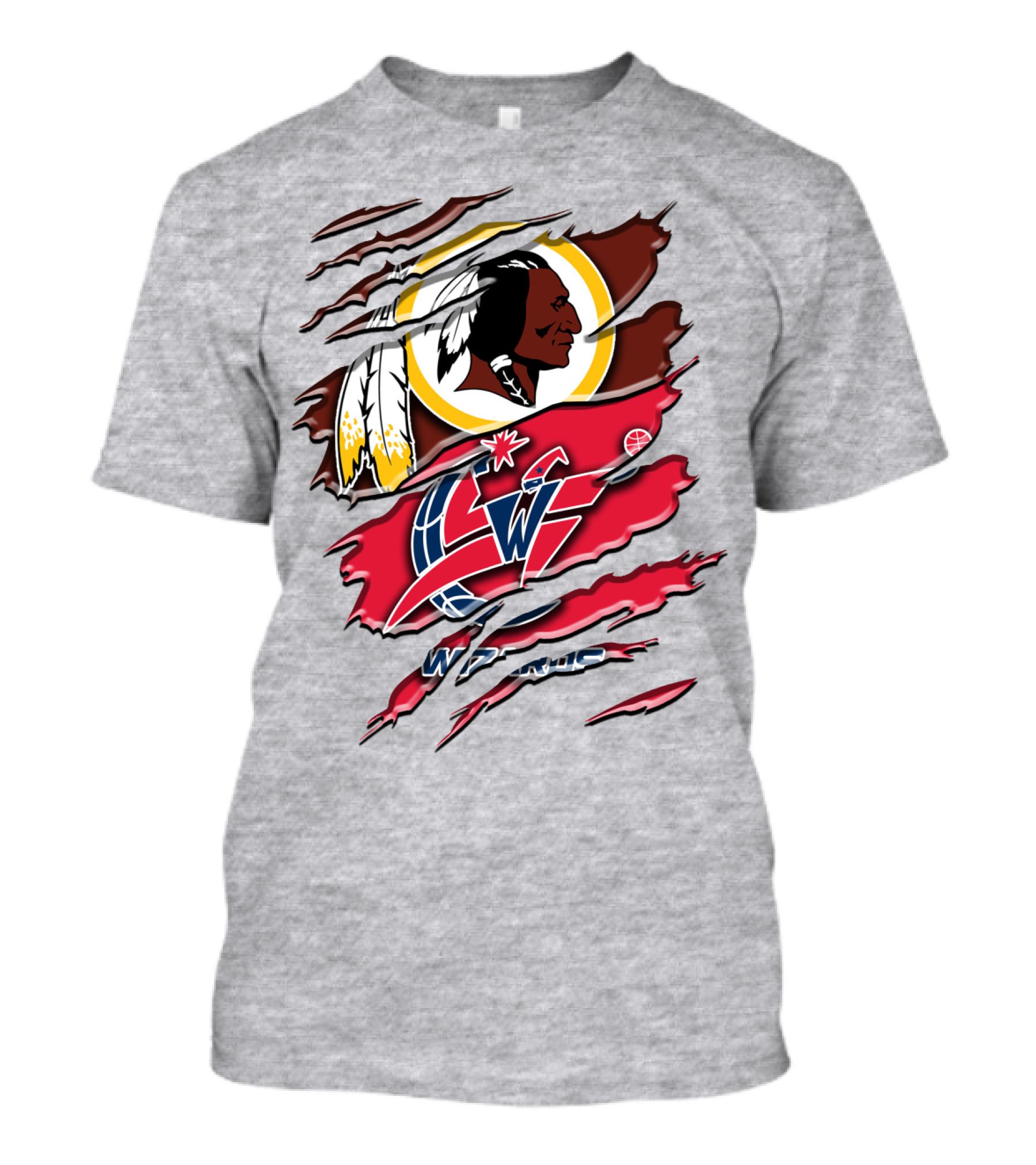 Washington Wizards Redskins Logo Mashup T-Shirt