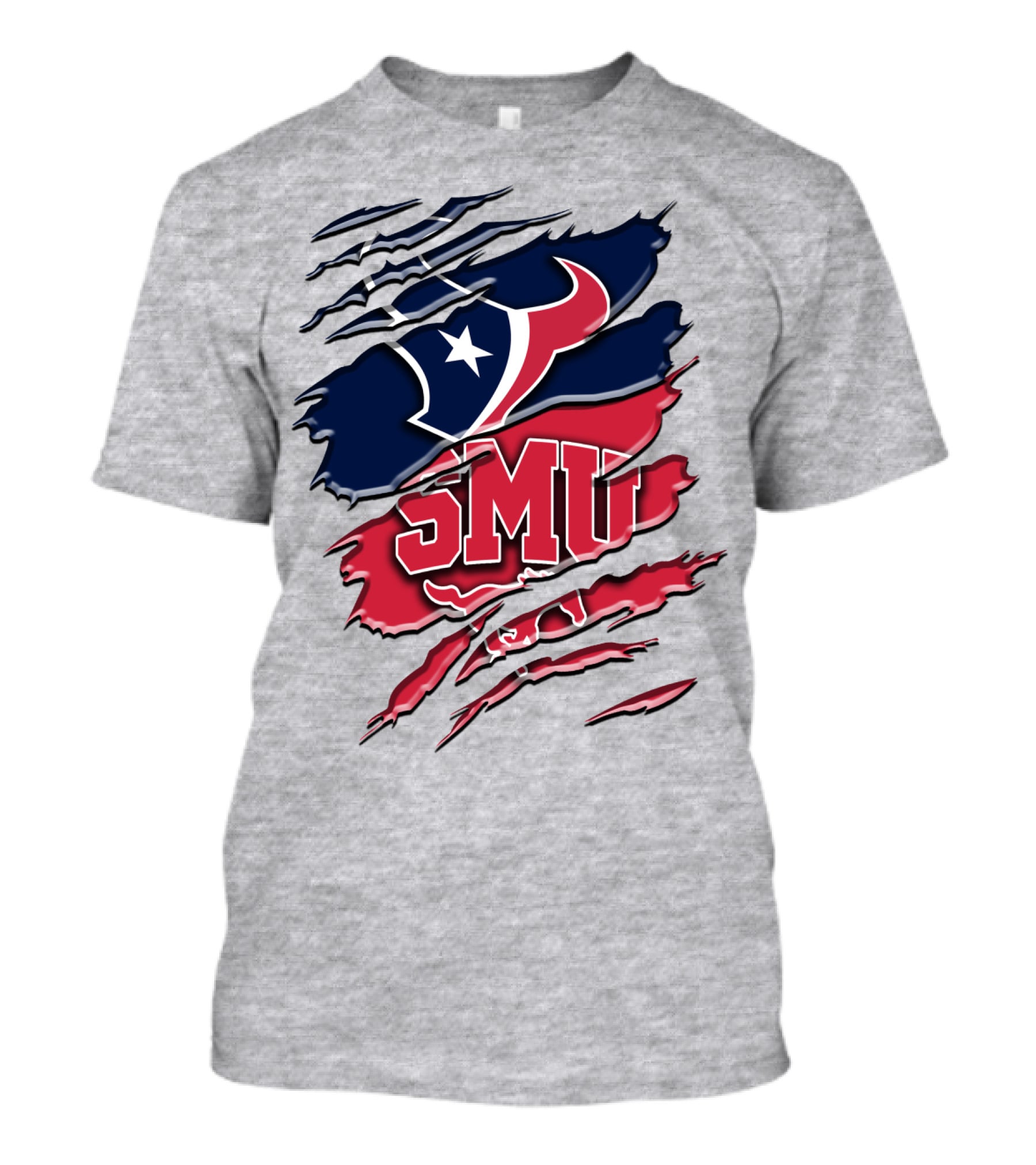 Smu And Houston Football Fusion Rah 120 T-Shirt