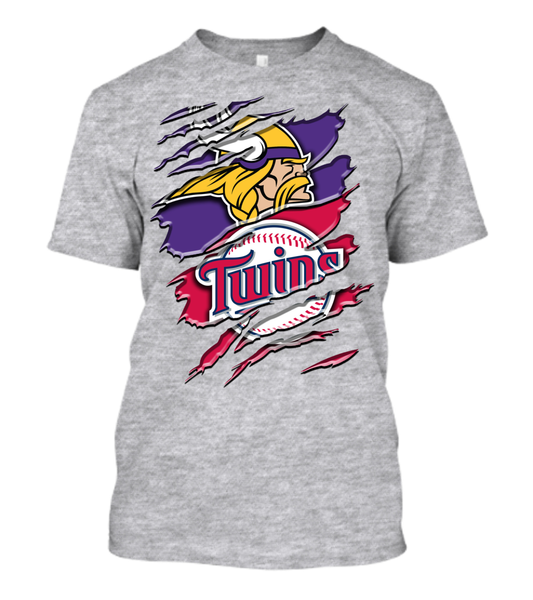 Minnesota Vikings Minnesota Twins Crossover Rah 135 T-Shirt