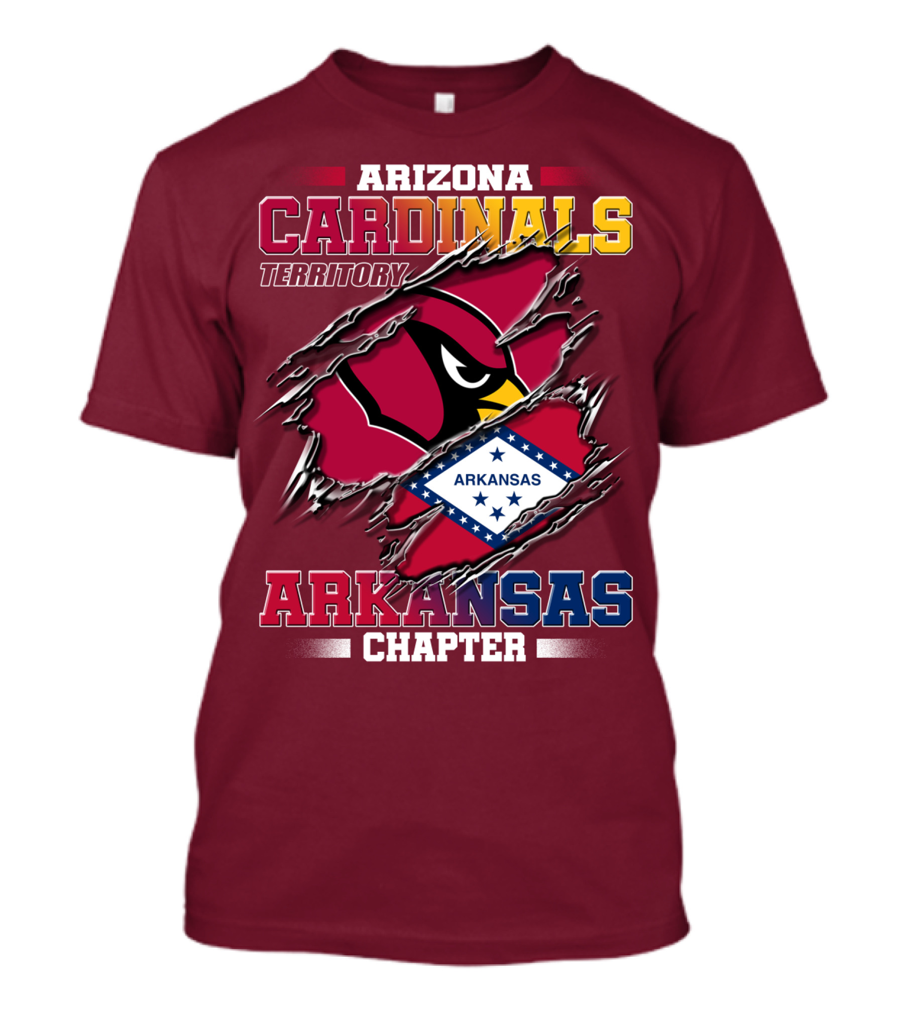 Arizona Cardinals Territory Arkansas Chapter T-Shirt