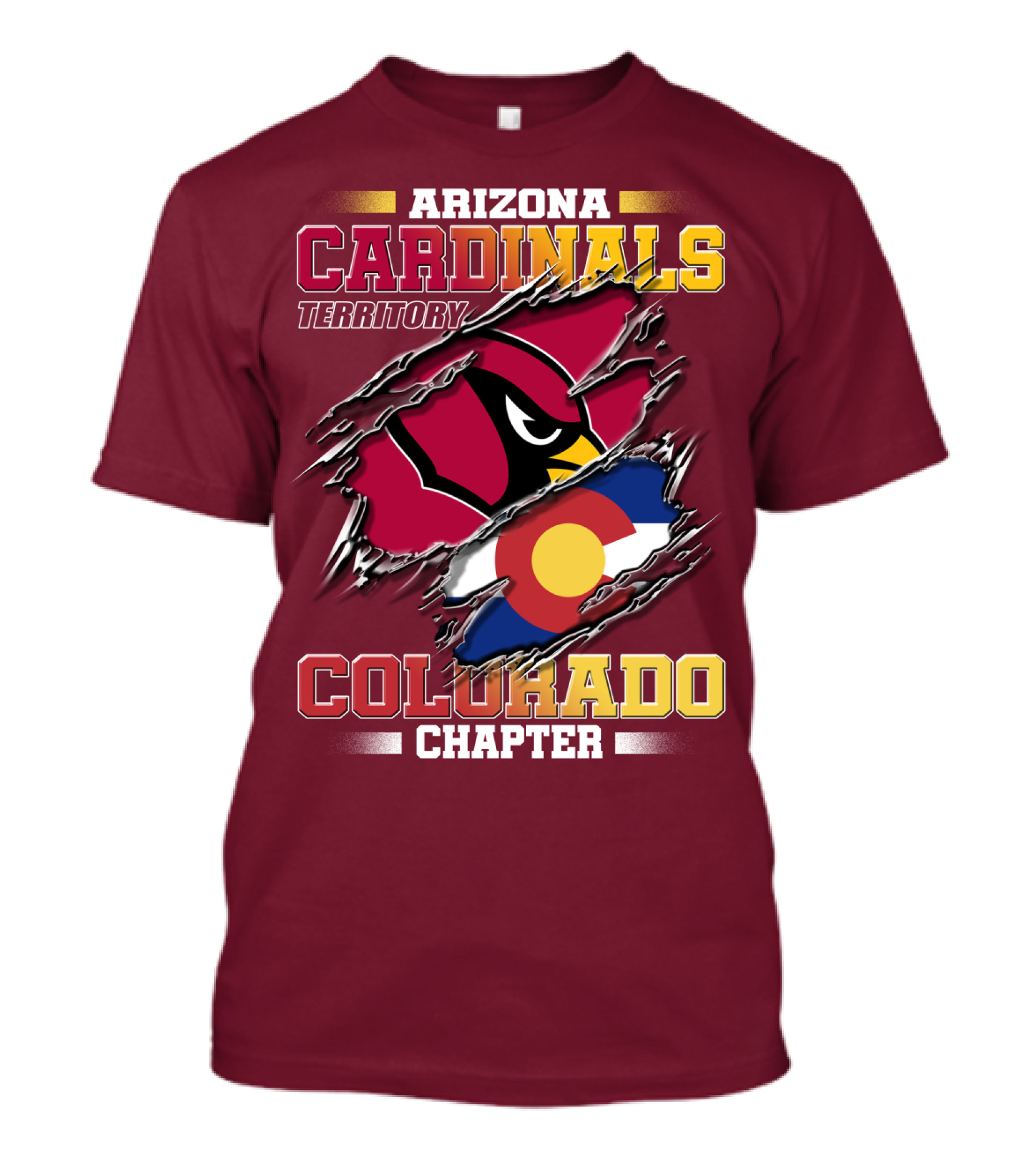 Arizona Cardinals Territory Colorado Chapter T-Shirt