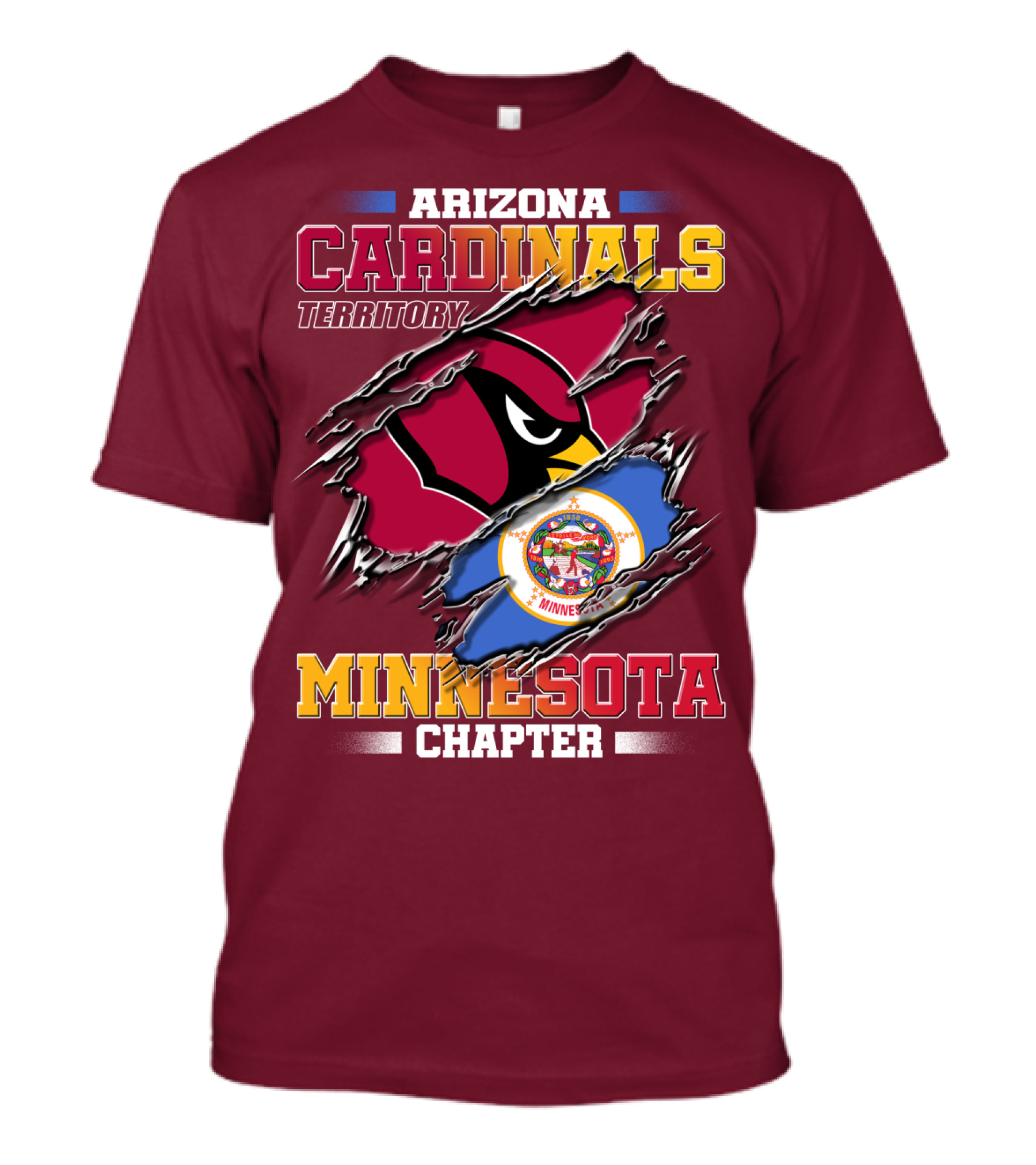 Arizona Cardinals Territory Minnesota Chapter T-Shirt