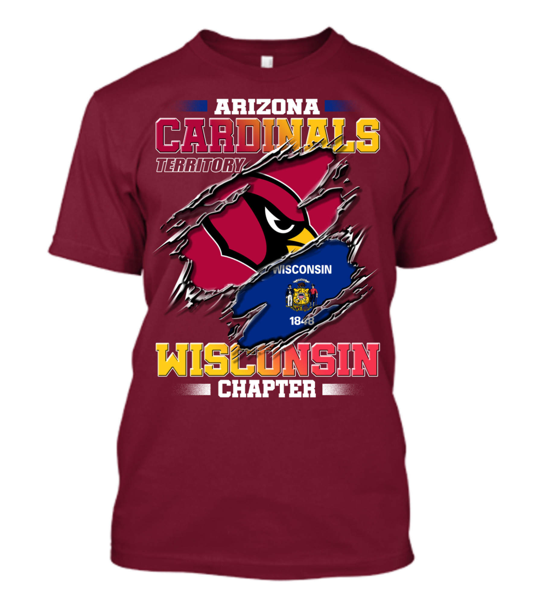 Arizona Cardinals Territory Wisconsin Chapter T-Shirt