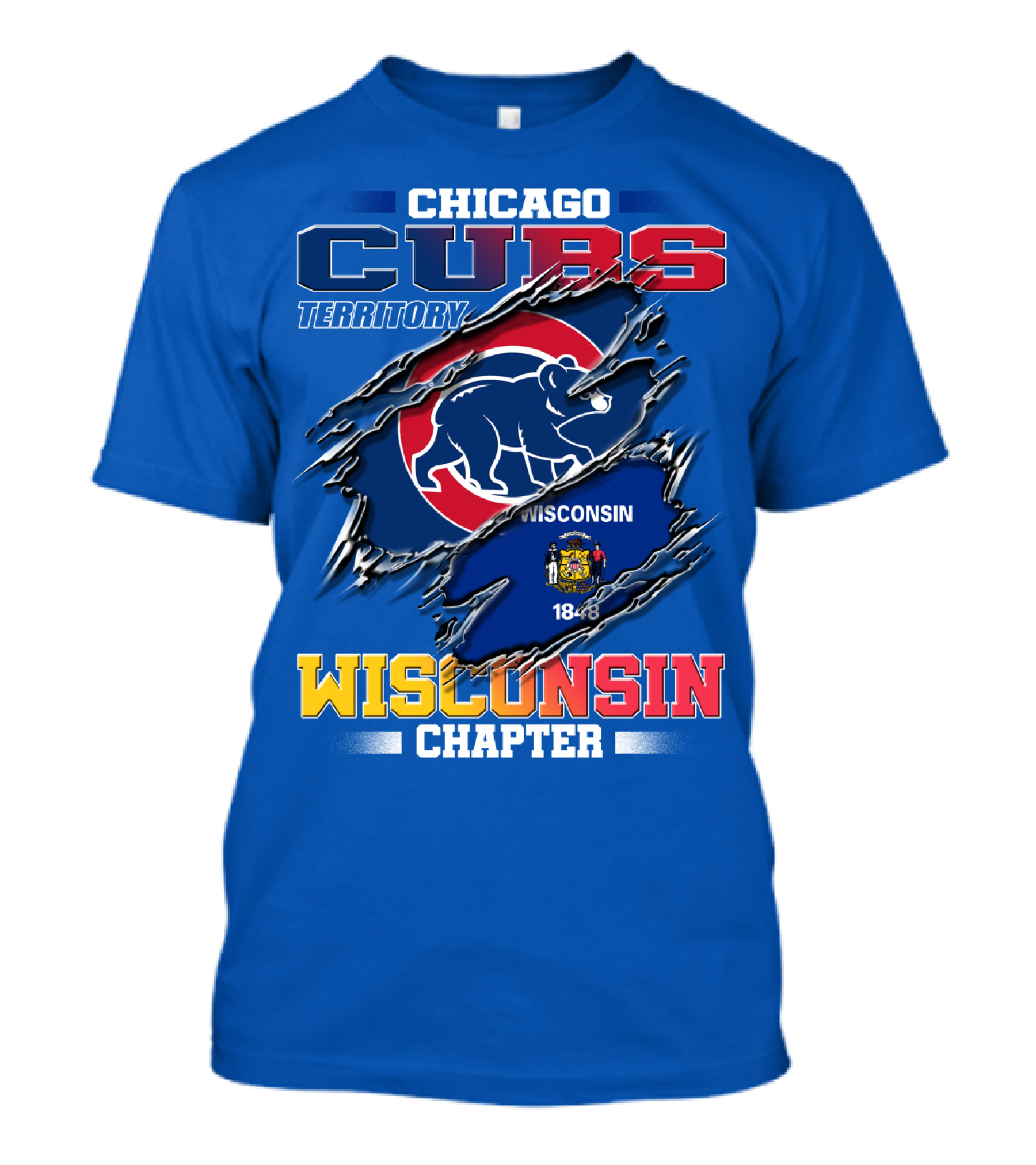 Chicago Cubs Territory Wisconsin Chapter T-Shirt
