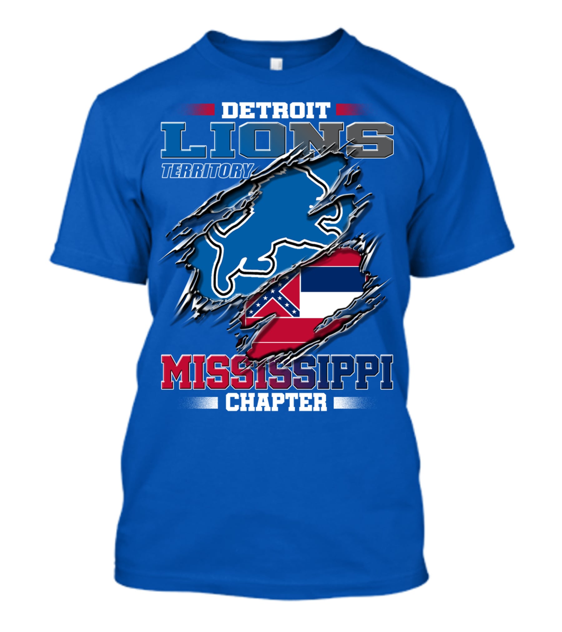 Detroit Lions Territory Mississippi Chapter T-Shirt
