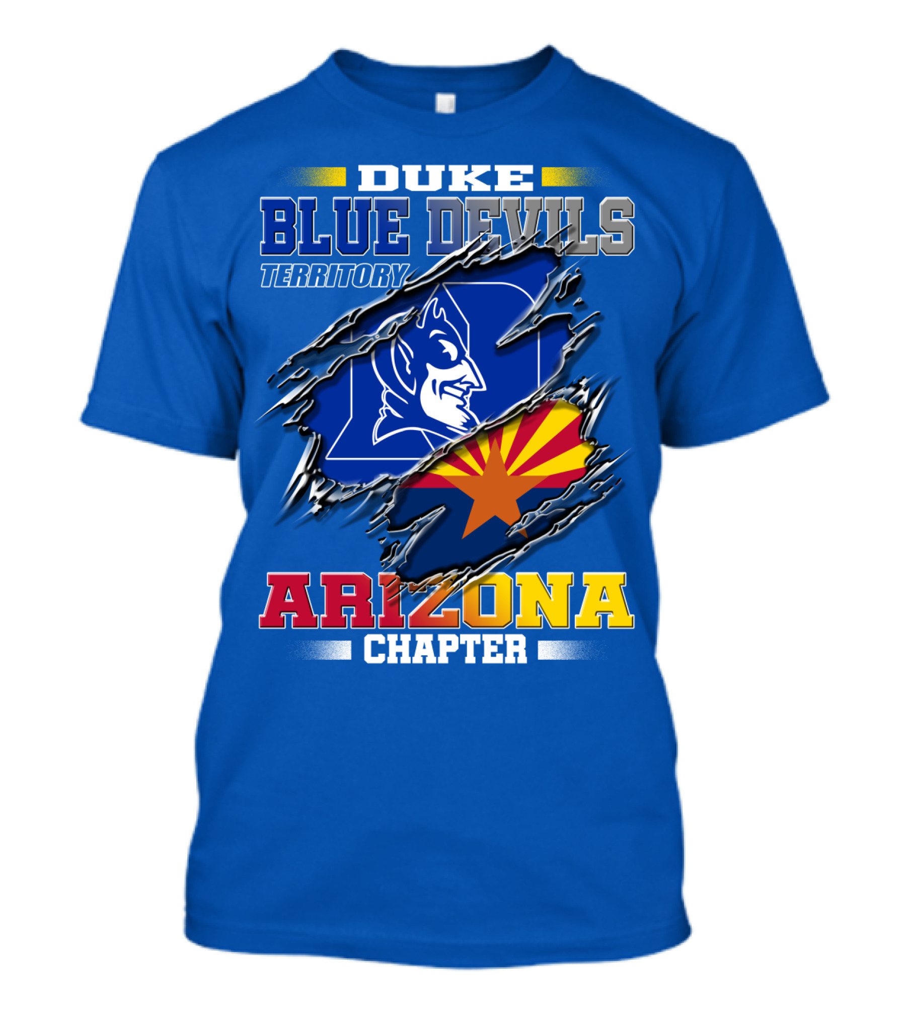 Duke Blue Devils Territory Arizona Chapter T-Shirt
