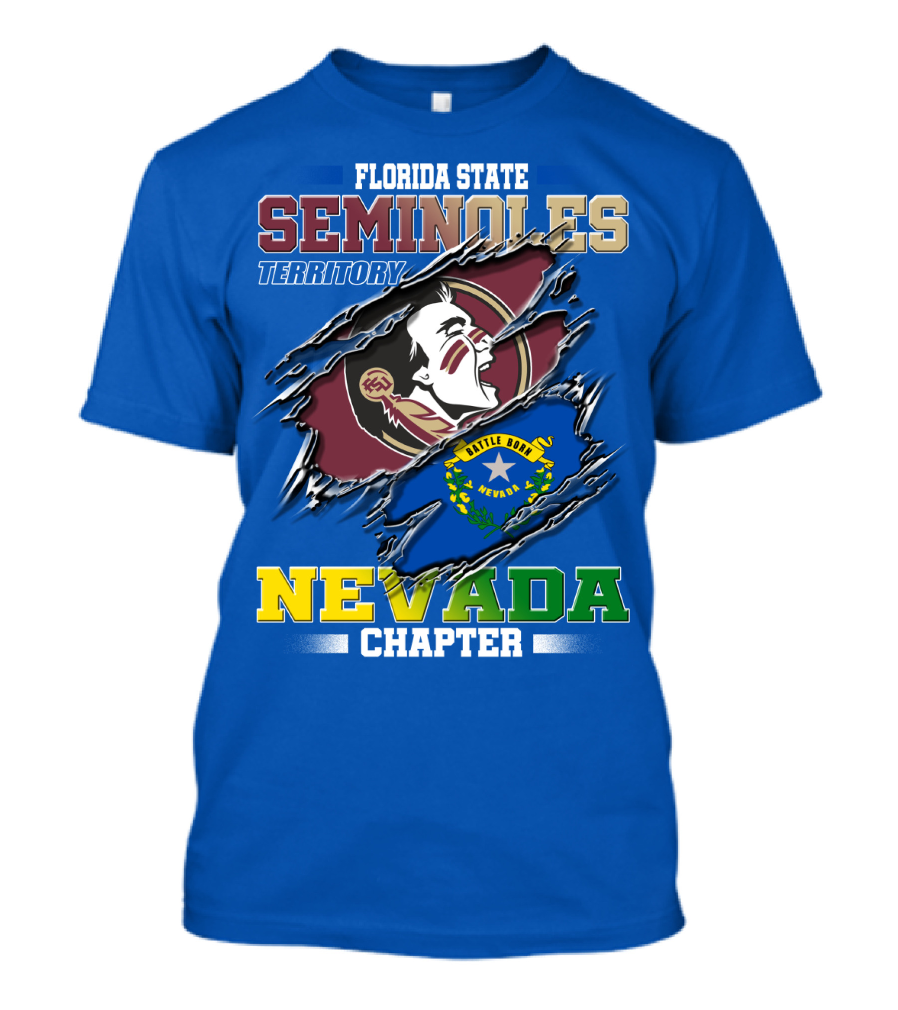 Florida State Seminoles Territory Nevada Chapter Little Honor State T-Shirt