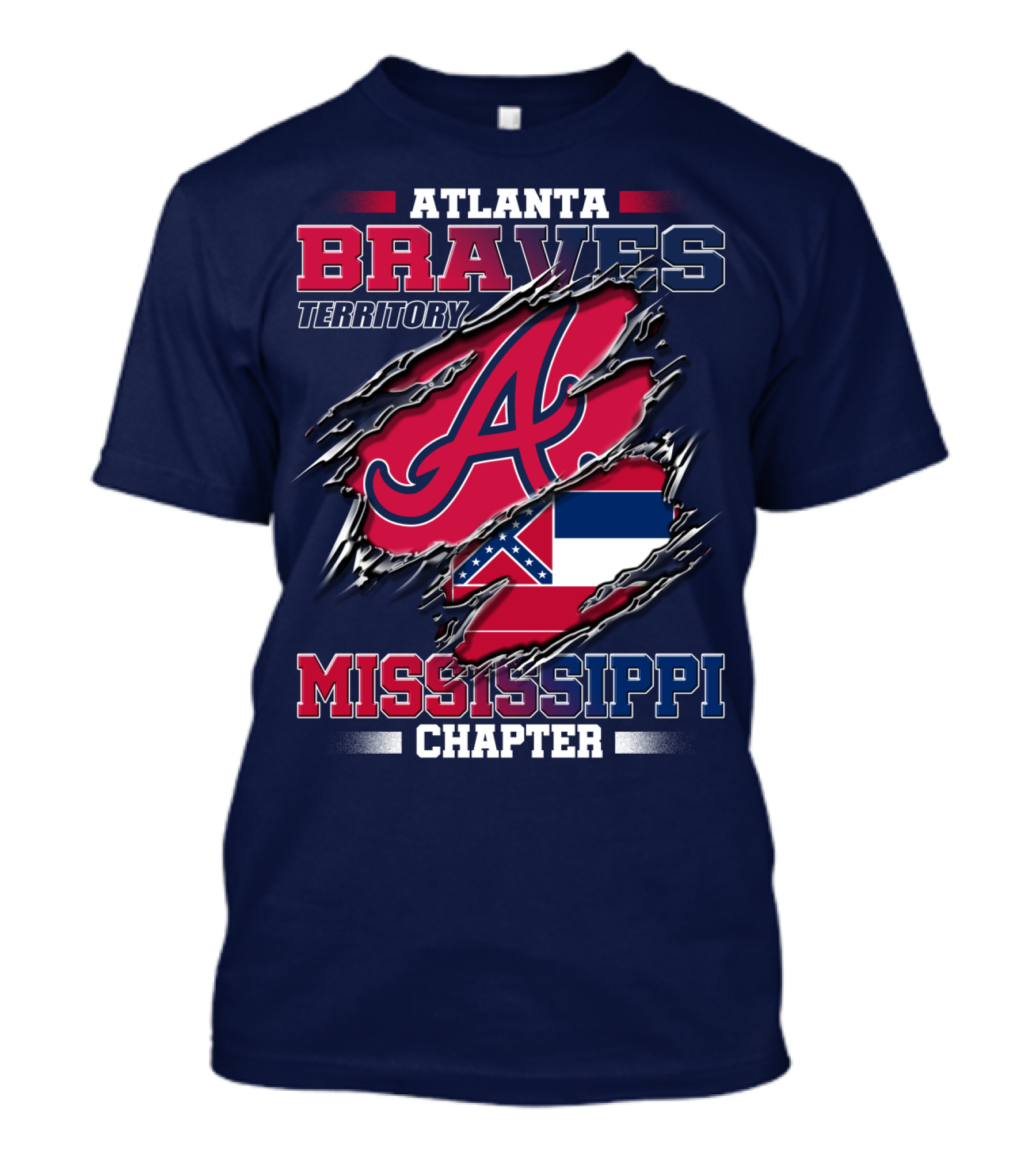 Atlanta Braves Territory Mississippi Chapter T-Shirt