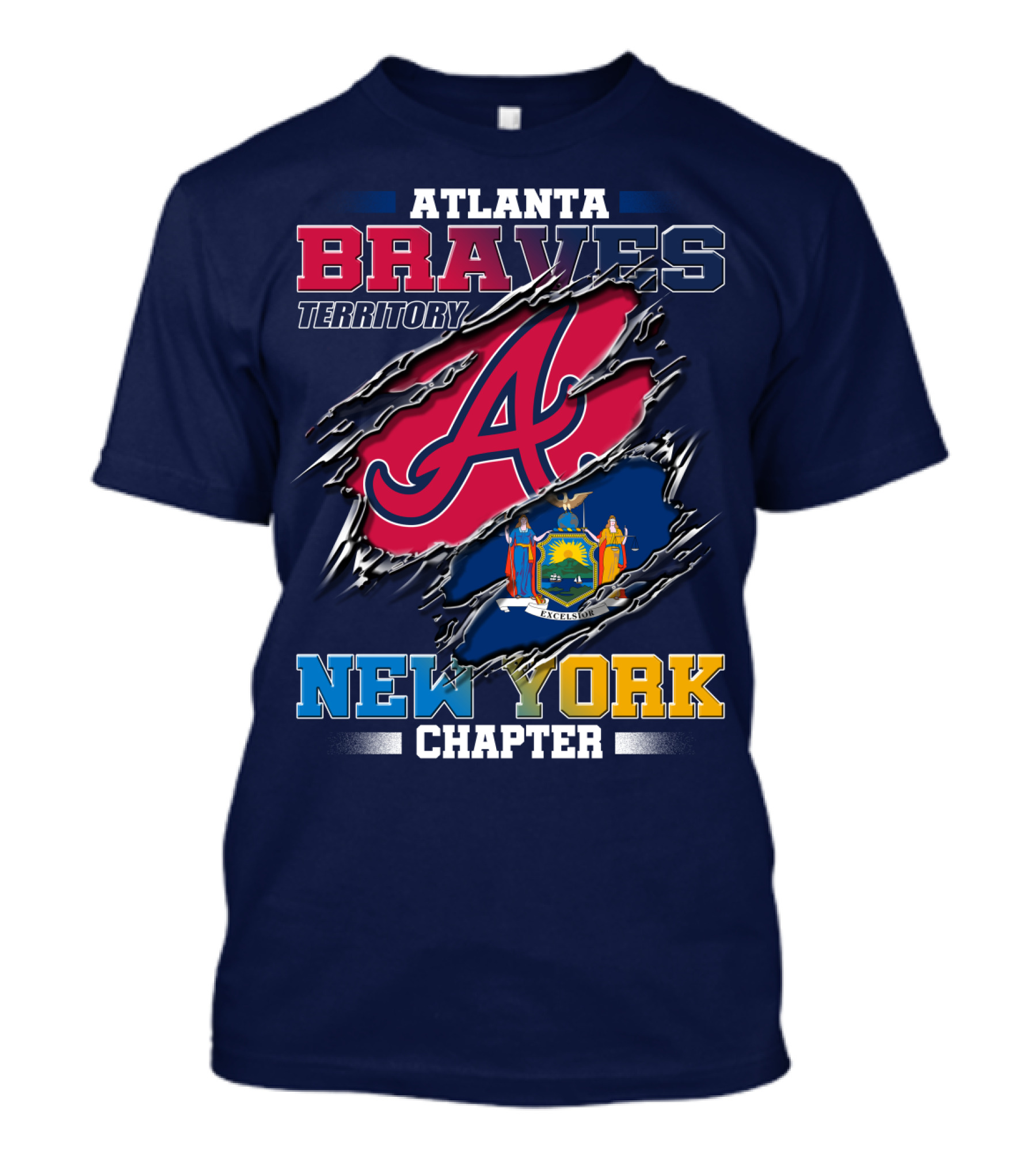 Atlanta Braves Territory New York Chapter T-Shirt