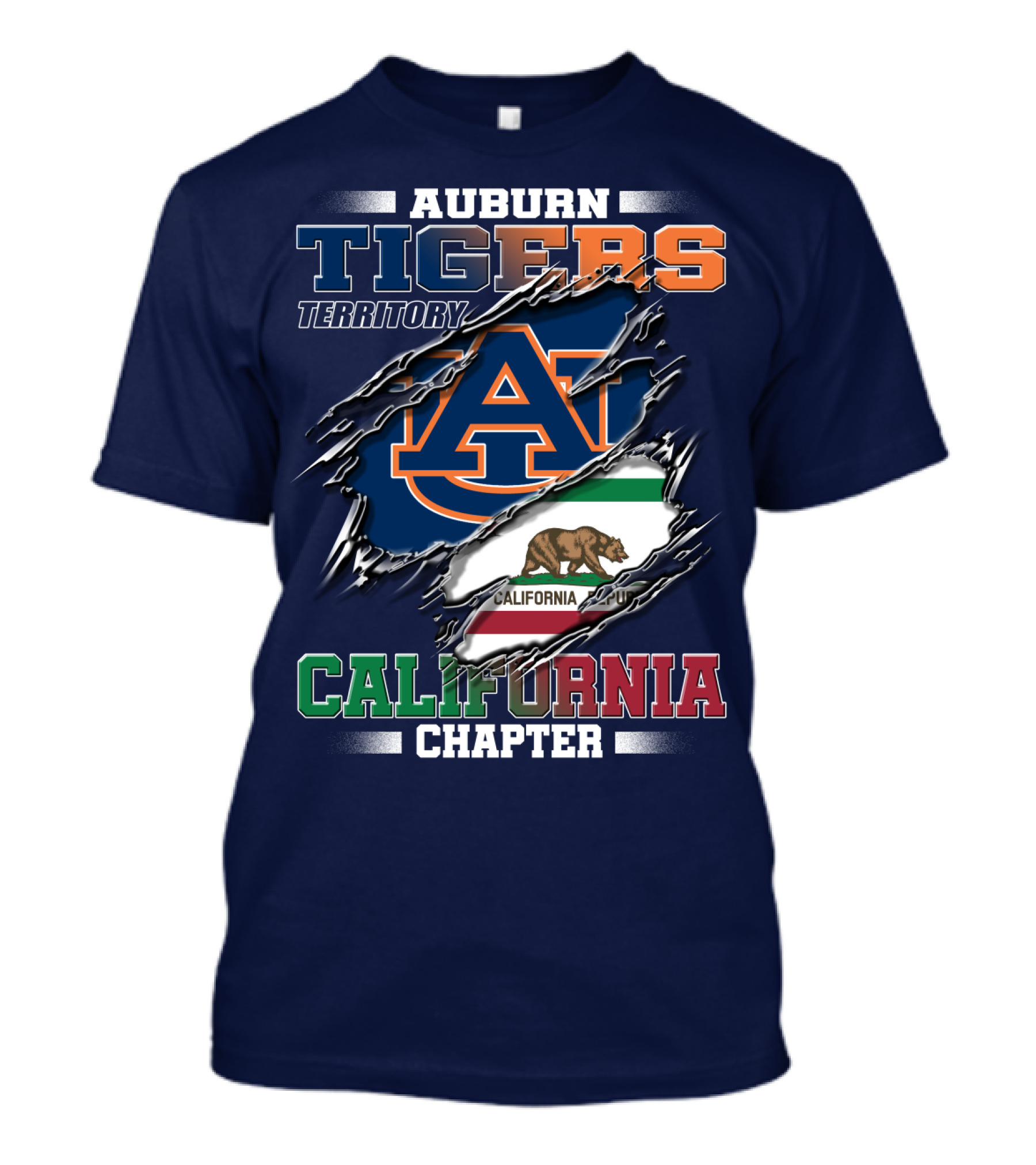 Auburn Tigers Territory California Chapter T-Shirt
