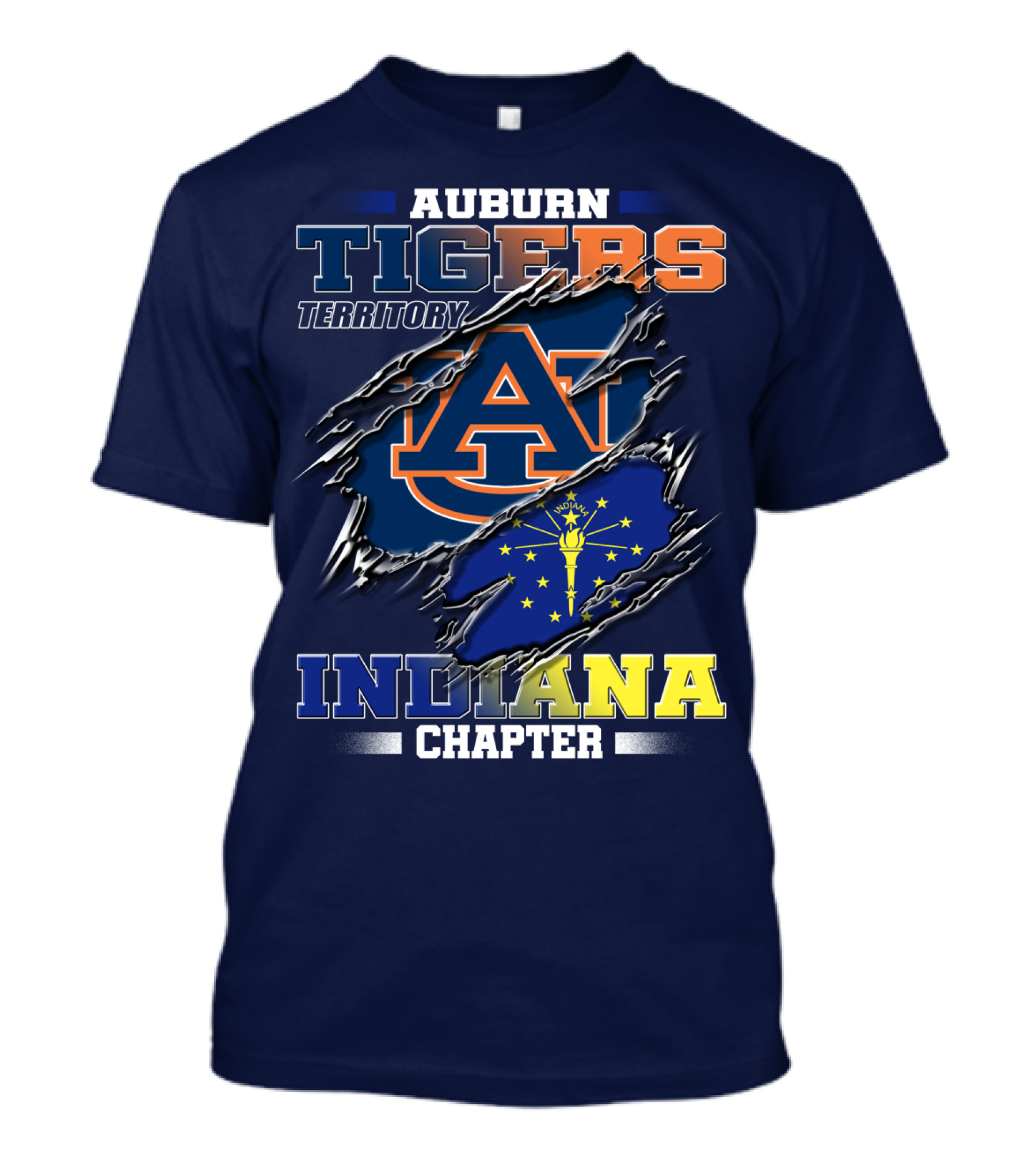 Auburn Tigers Territory Indiana Chapter T-Shirt