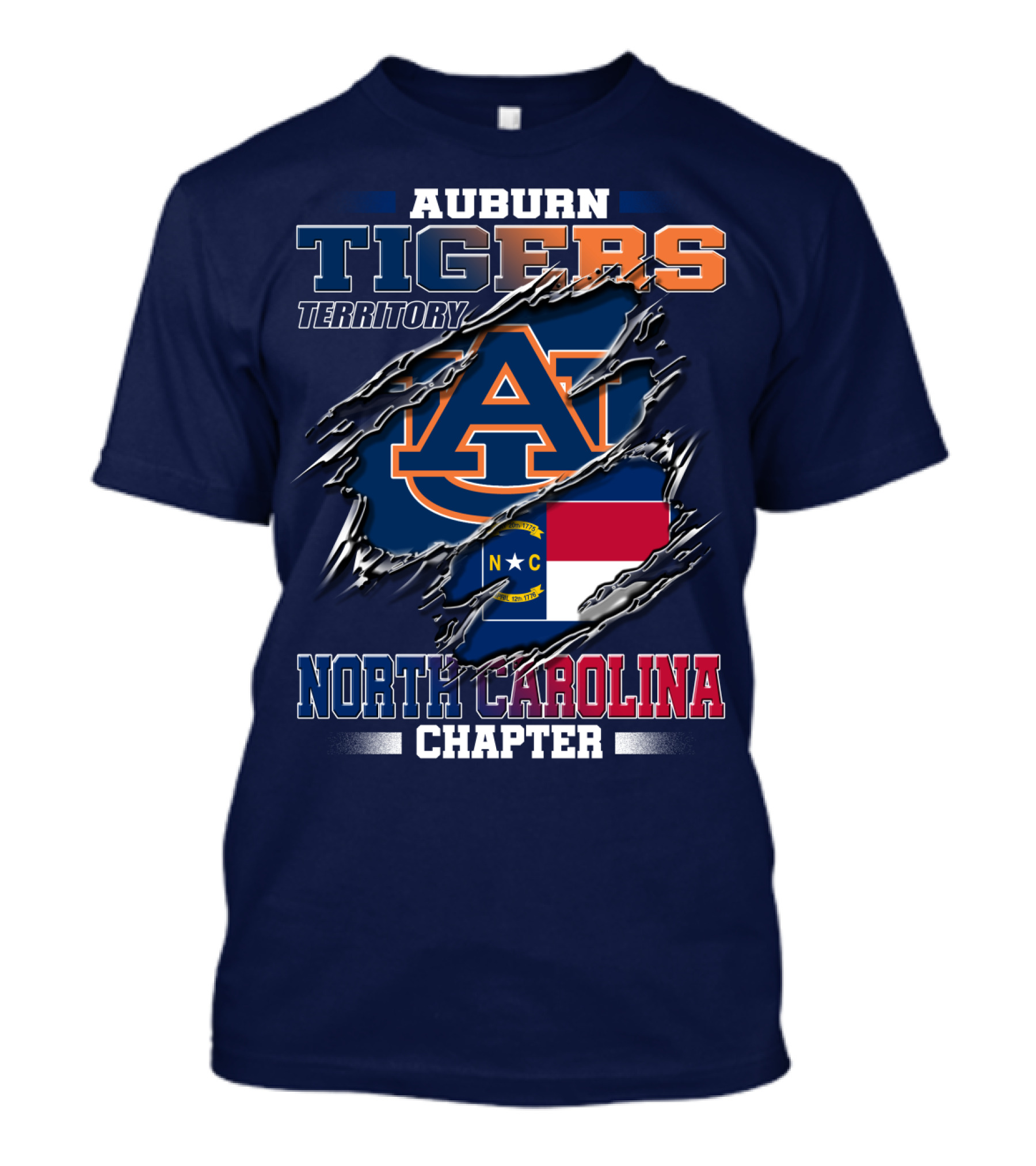 Auburn Tigers Territory North Carolina Chapter T-Shirt