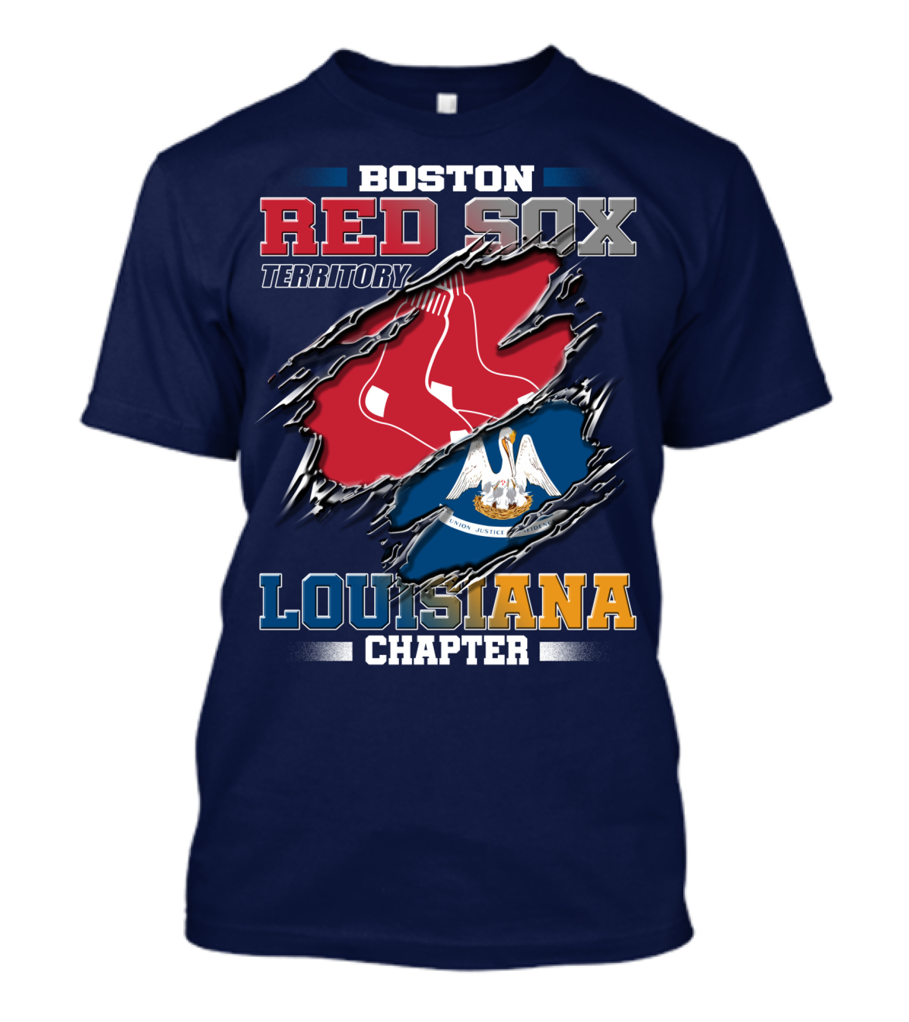 Boston Red Sox Territory Louisiana Chapter T-Shirt