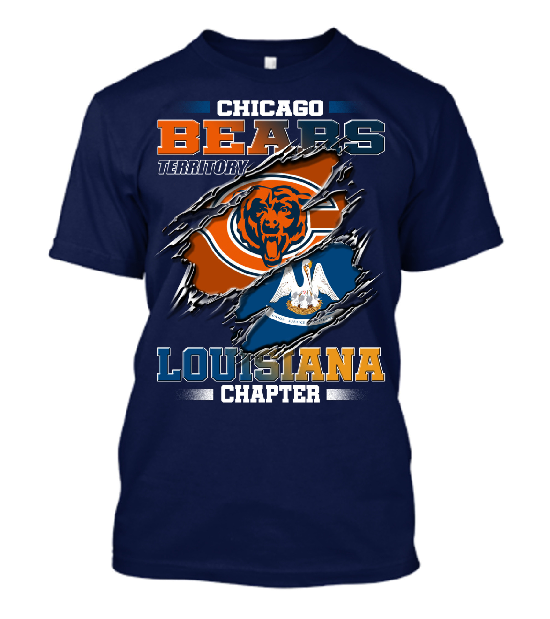 Chicago Bears Territory Louisiana Chapter T-Shirt