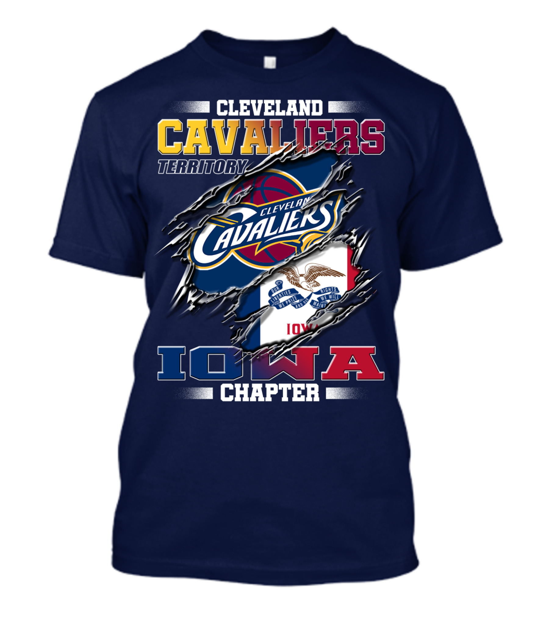 Cleveland Cavaliers Territory Iowa Chapter T-Shirt