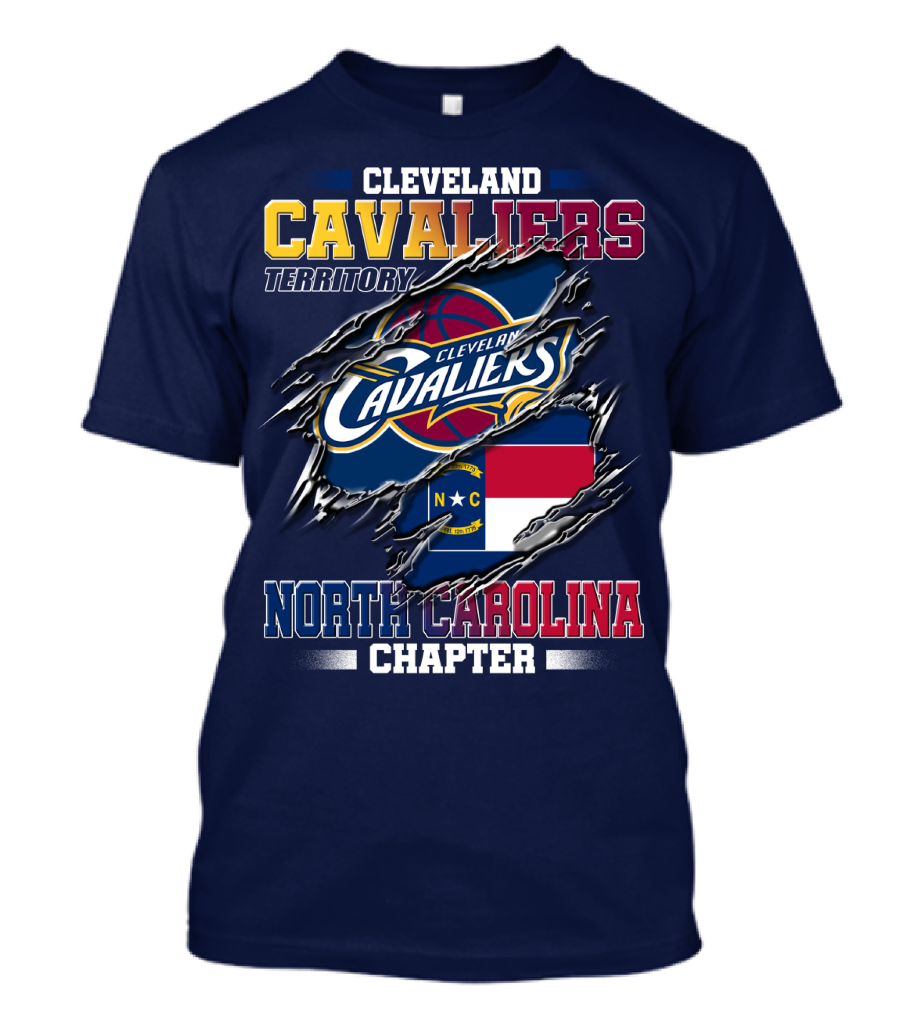 Cleveland Cavaliers Territory North Carolina Chapter T-Shirt
