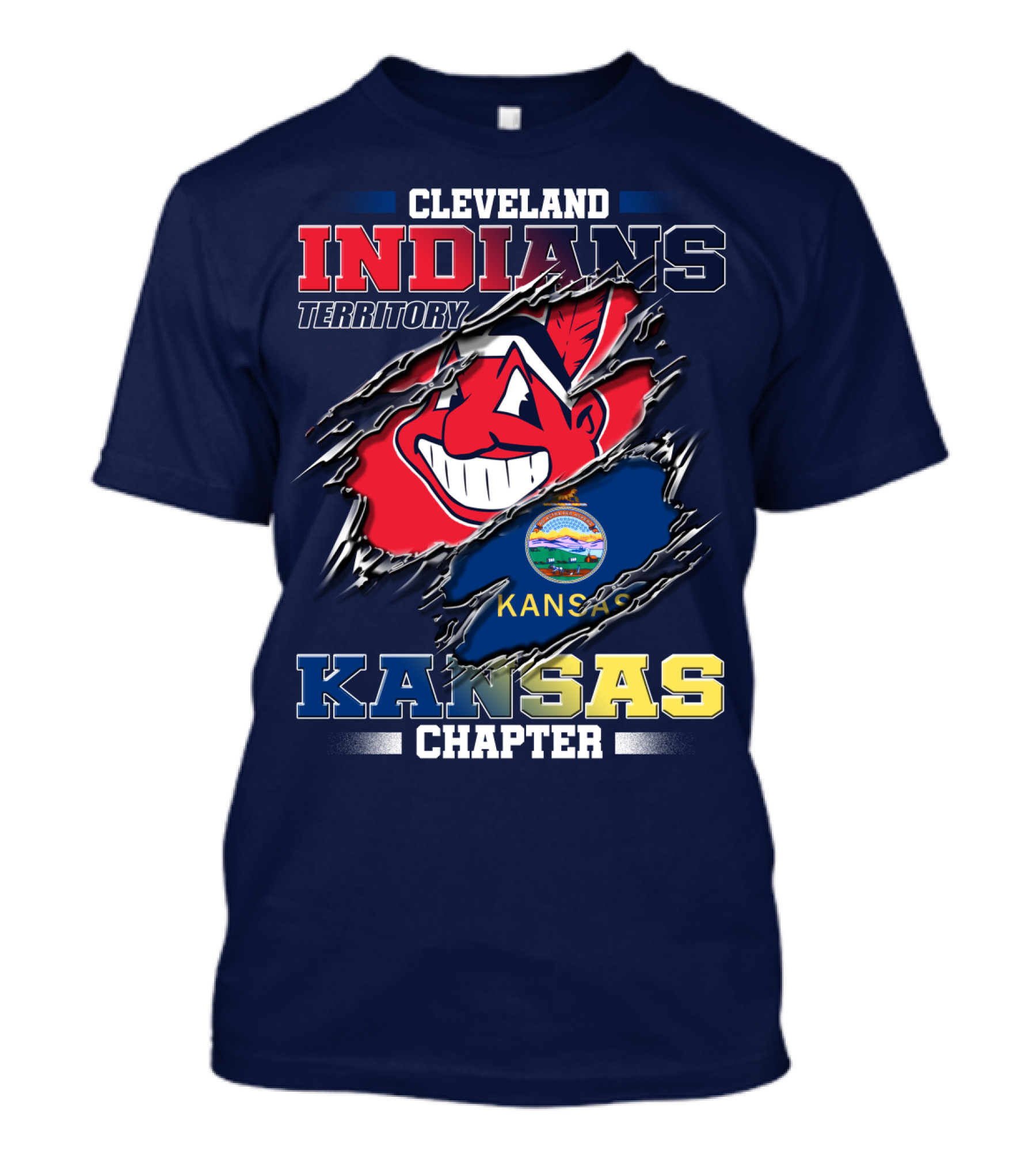 Cleveland Indians Territory Kansas Chapter T-Shirt