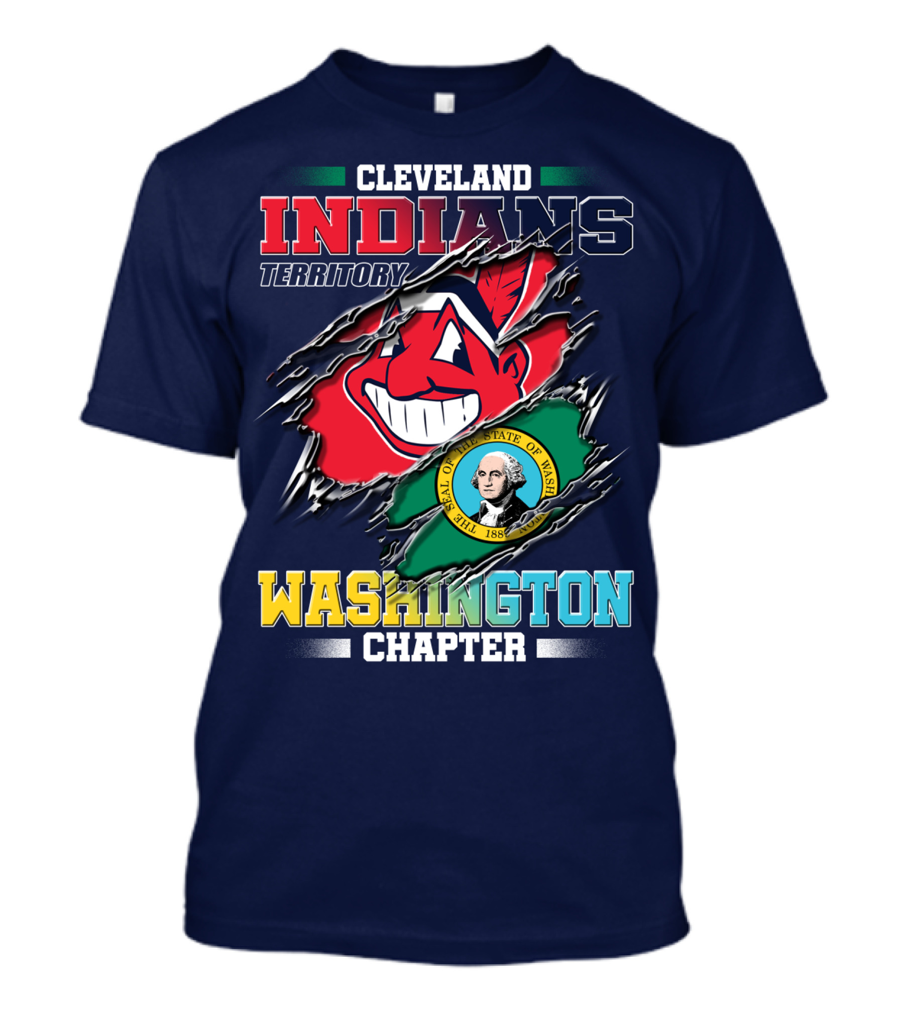 Cleveland Indians Territory Washington Chapter T-Shirt
