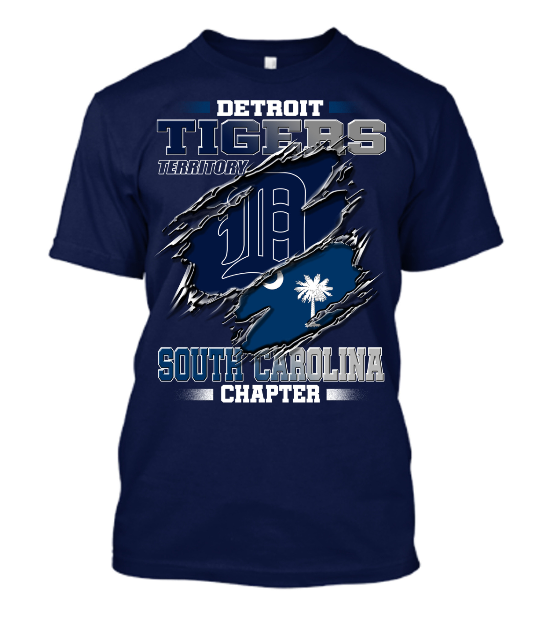 Detroit Tigers Territory South Carolina Chapter T-Shirt
