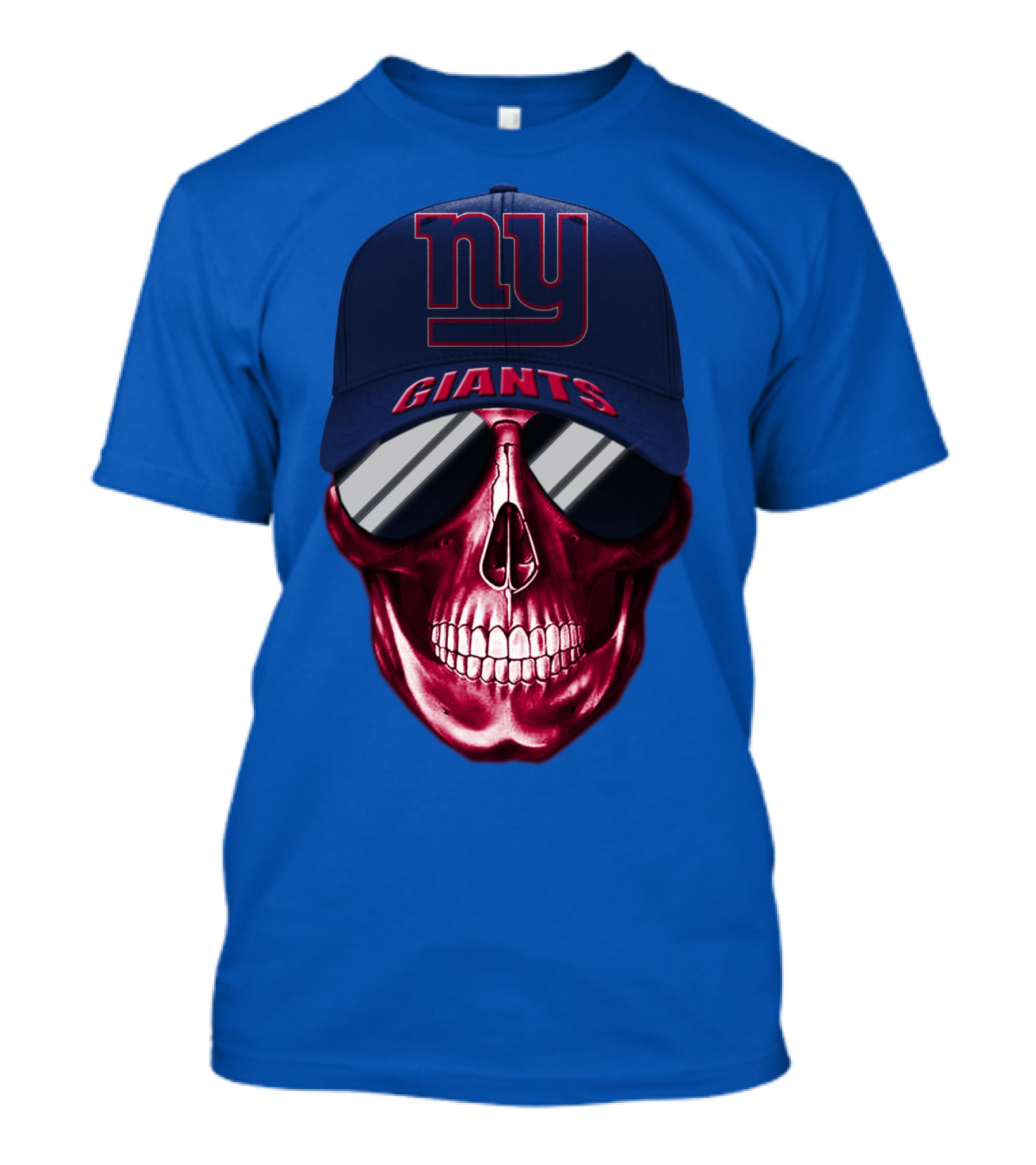 New York Giants Skull Cap T-Shirt