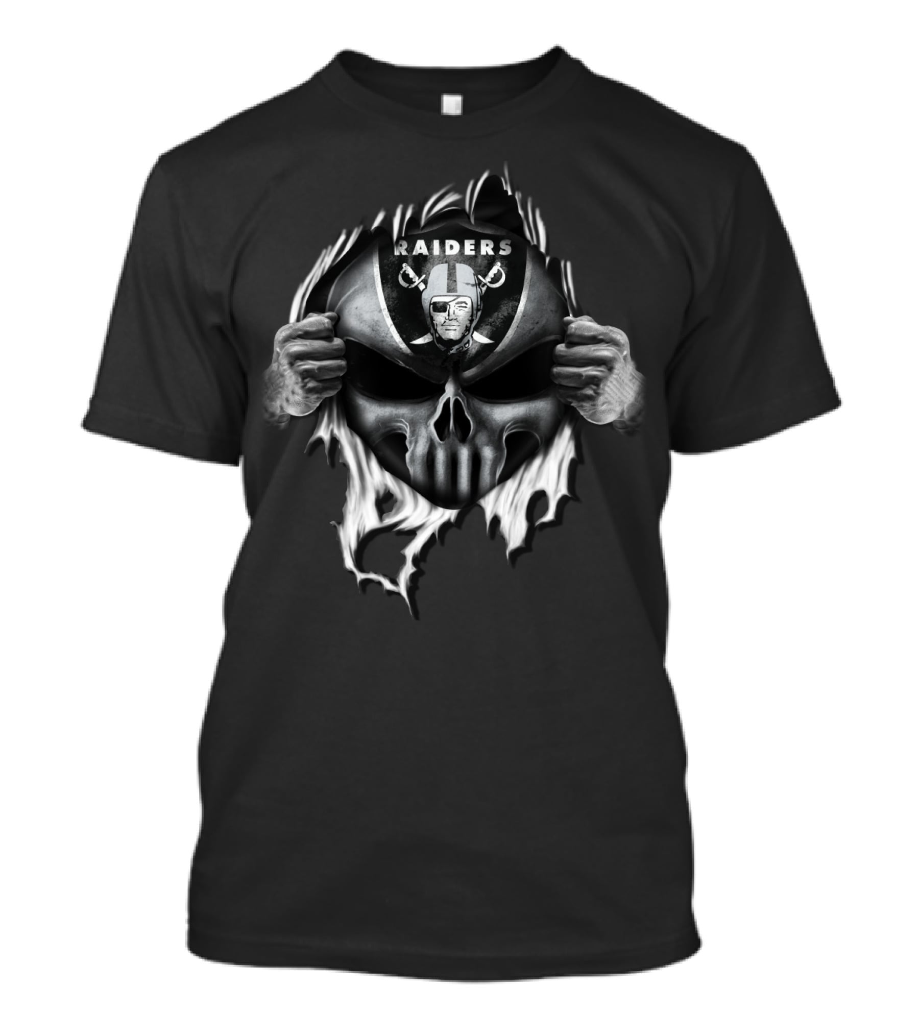 Raiders Skull Mask With Vintage T-Shirt