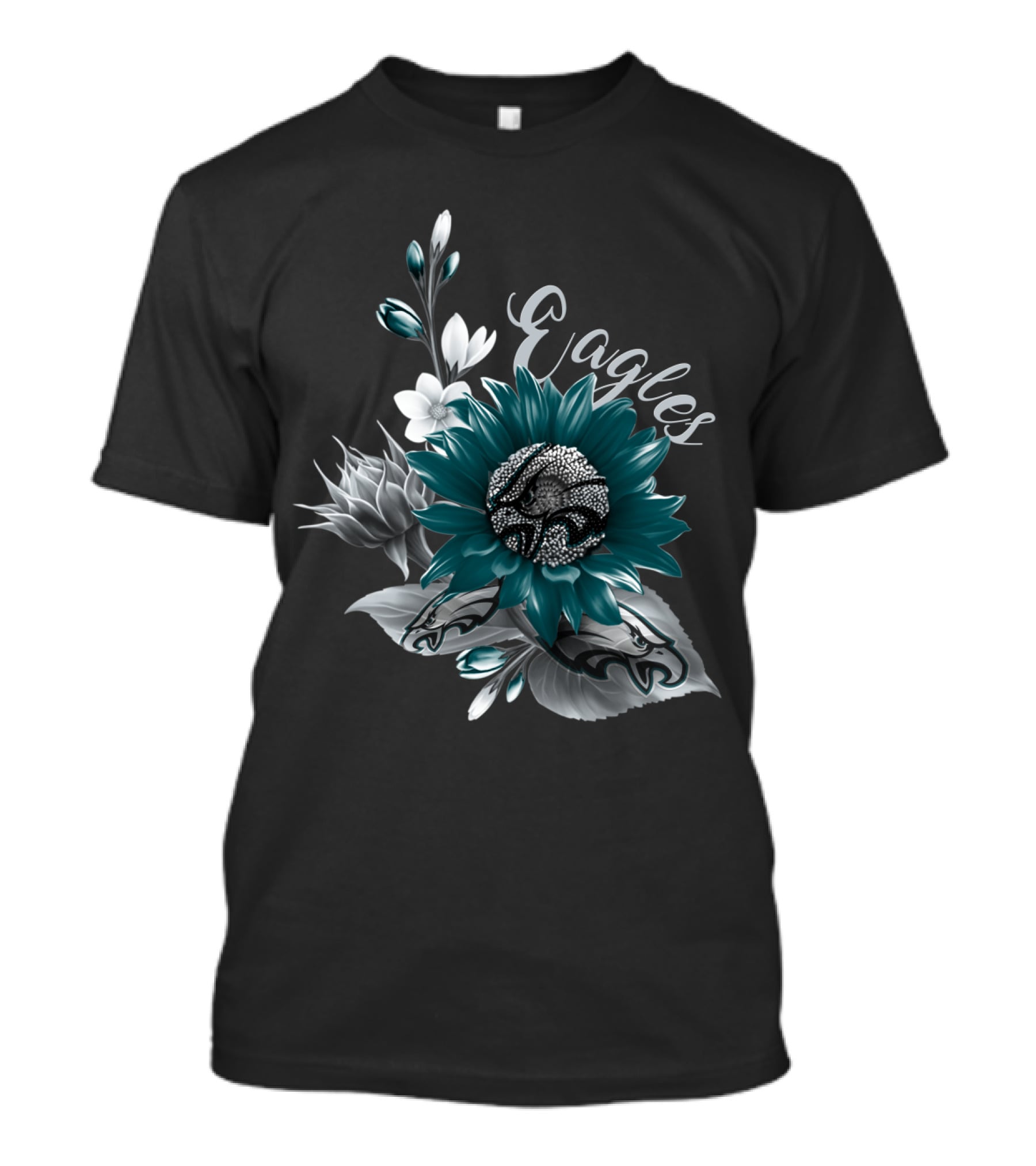 Philadelphia Eagles Floral Sunflower T-Shirt