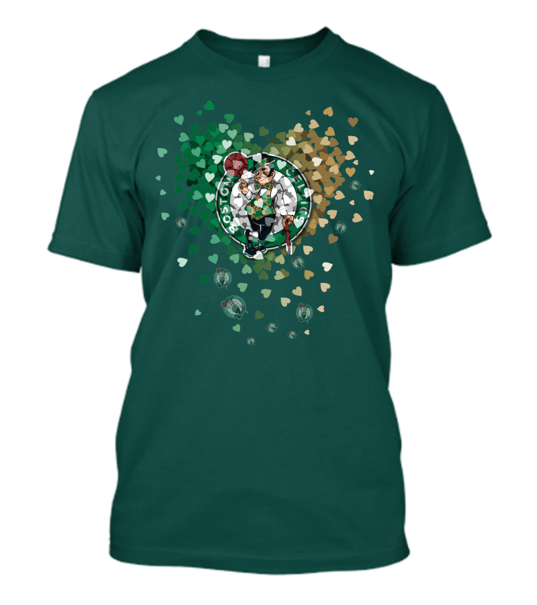 Boston Celtics Heart Logo Burst T-Shirt
