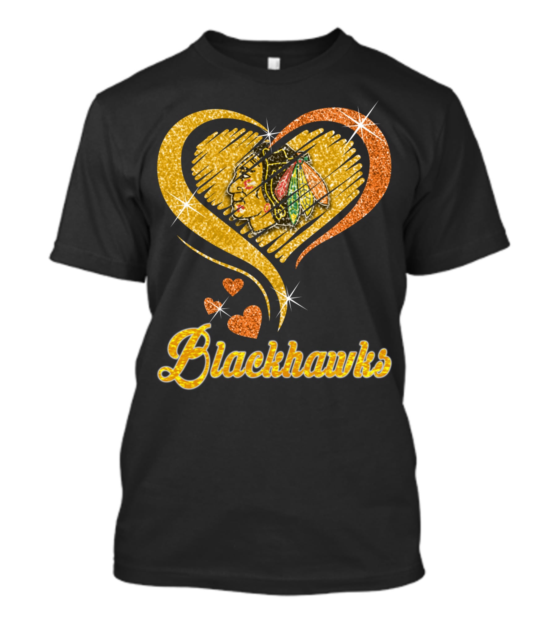 Blackhawks Heart T-Shirt