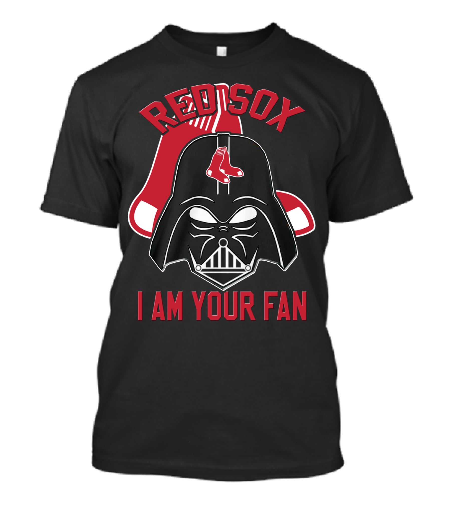 Red Sox I Am Your Fan Darth Vader Baseball Tribute T-Shirt