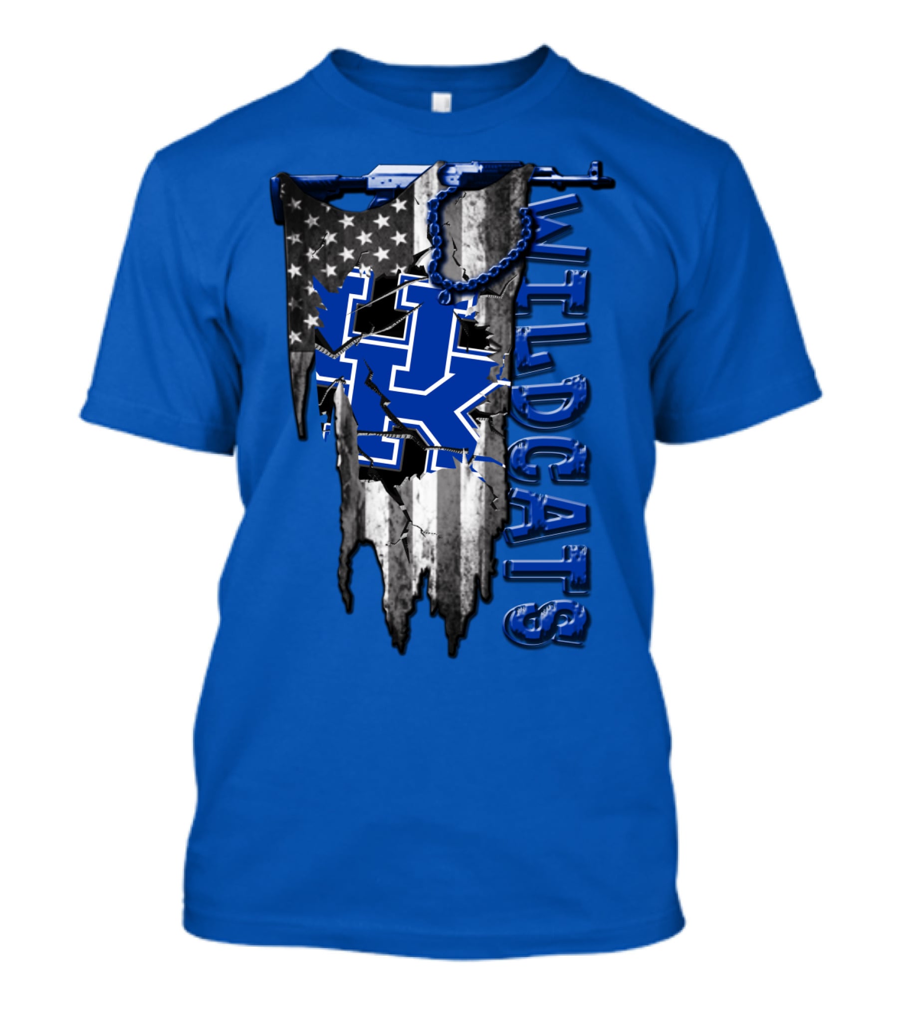 Wildcats American Flag Kentucky Wildcats T-Shirt