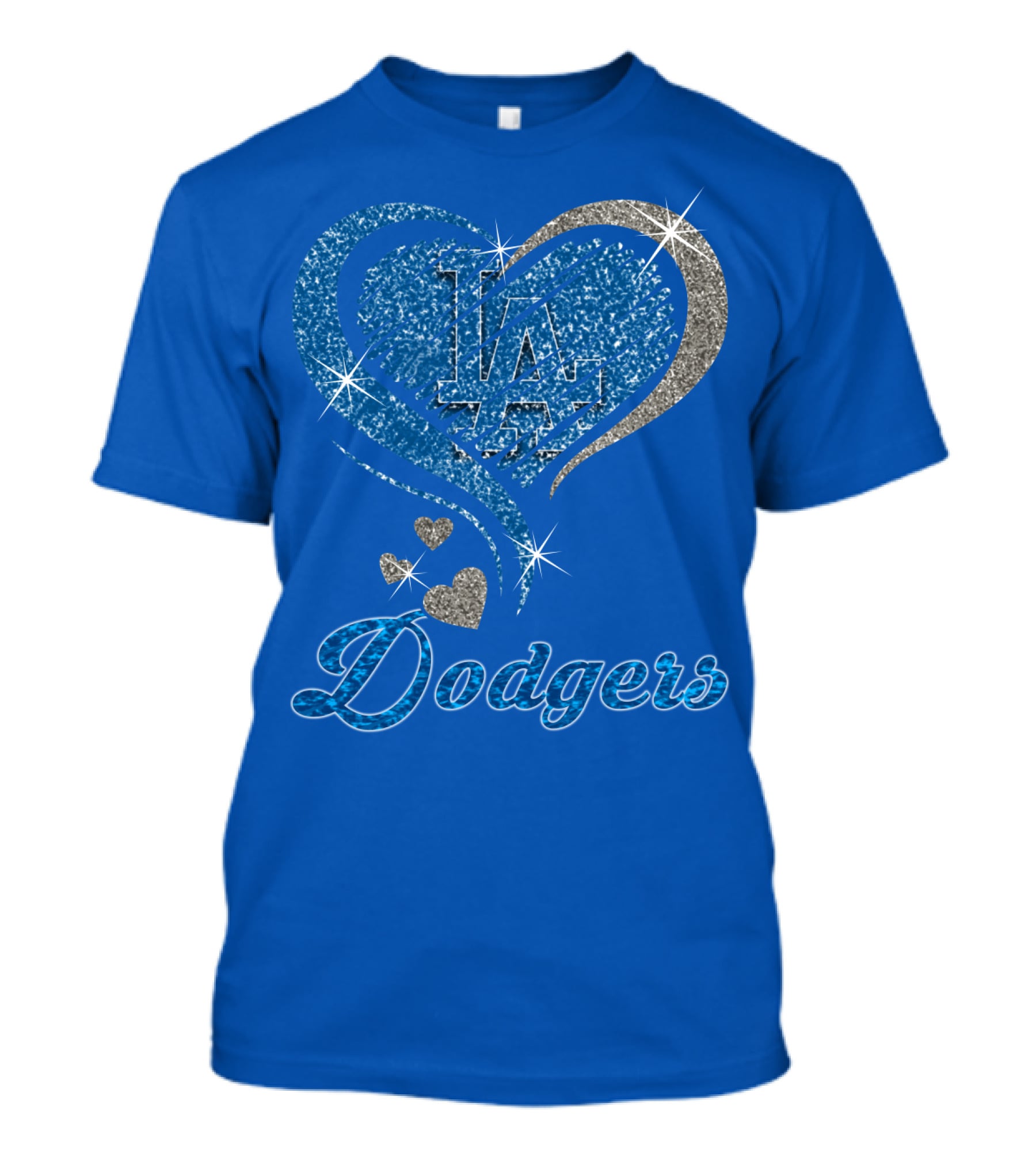 Los Angeles Dodgers Heart Logo Mlb Fan T-Shirt