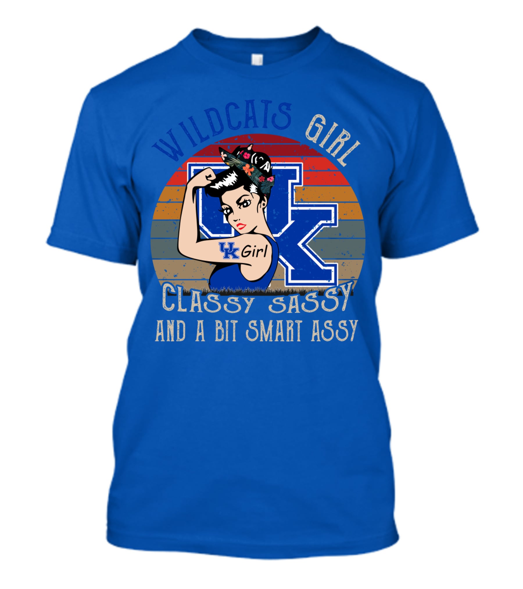 Wildcats Girl Classy Sassy And A Bit Smart Assy Uk Girl T-Shirt