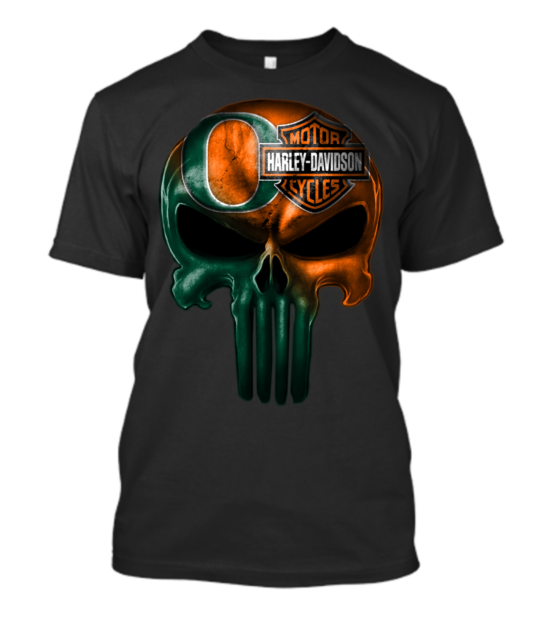 Oregon Harley Davidson Punisher Skull 35Ahl T-Shirt