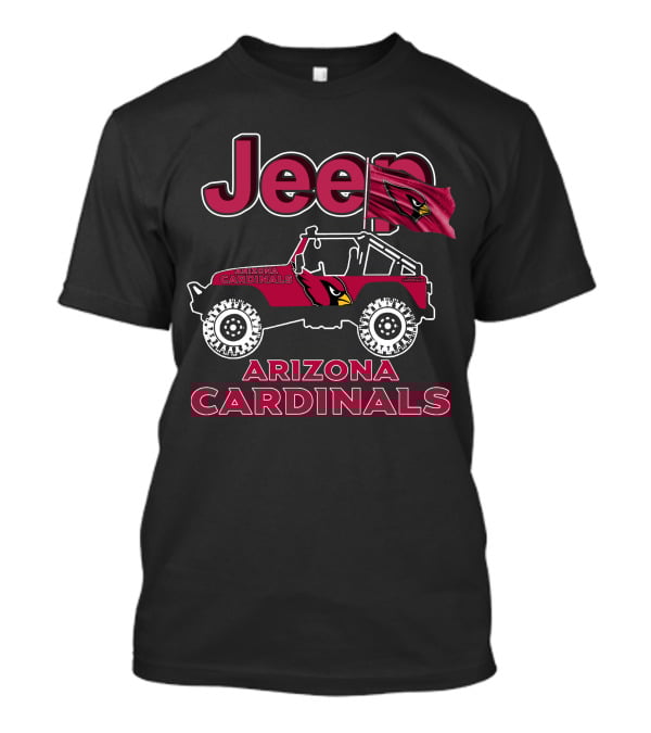 Jeep Arizona Cardinals NFL Team Vehicle T-Shirt