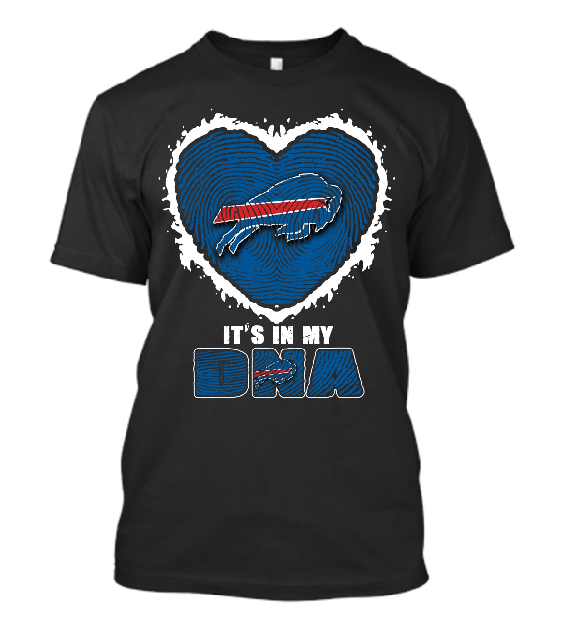 Buffalo Bills It's In My DNA Heart Fingerprint T-Shirt