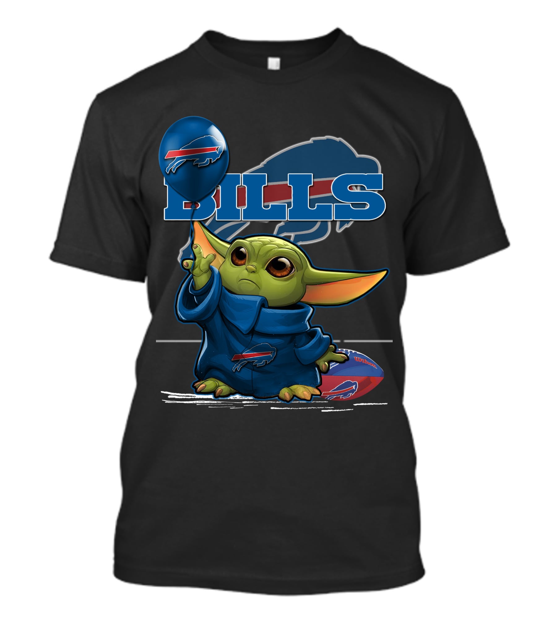 Yoda Bills Buffalo Football Balloon T-Shirt