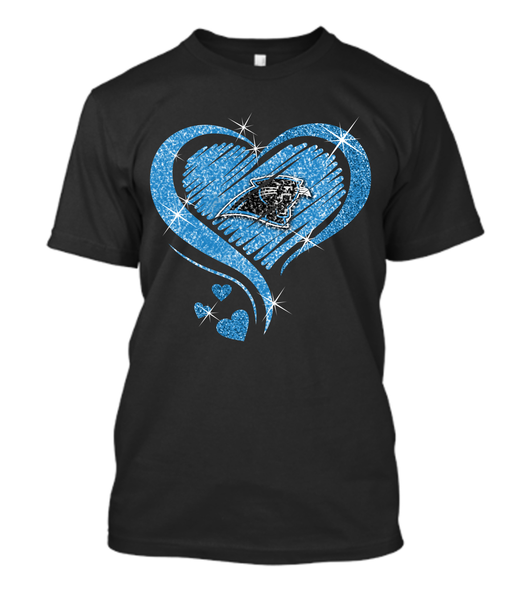 Heart Diamond Carolina Panthers Fan Passion T-Shirt