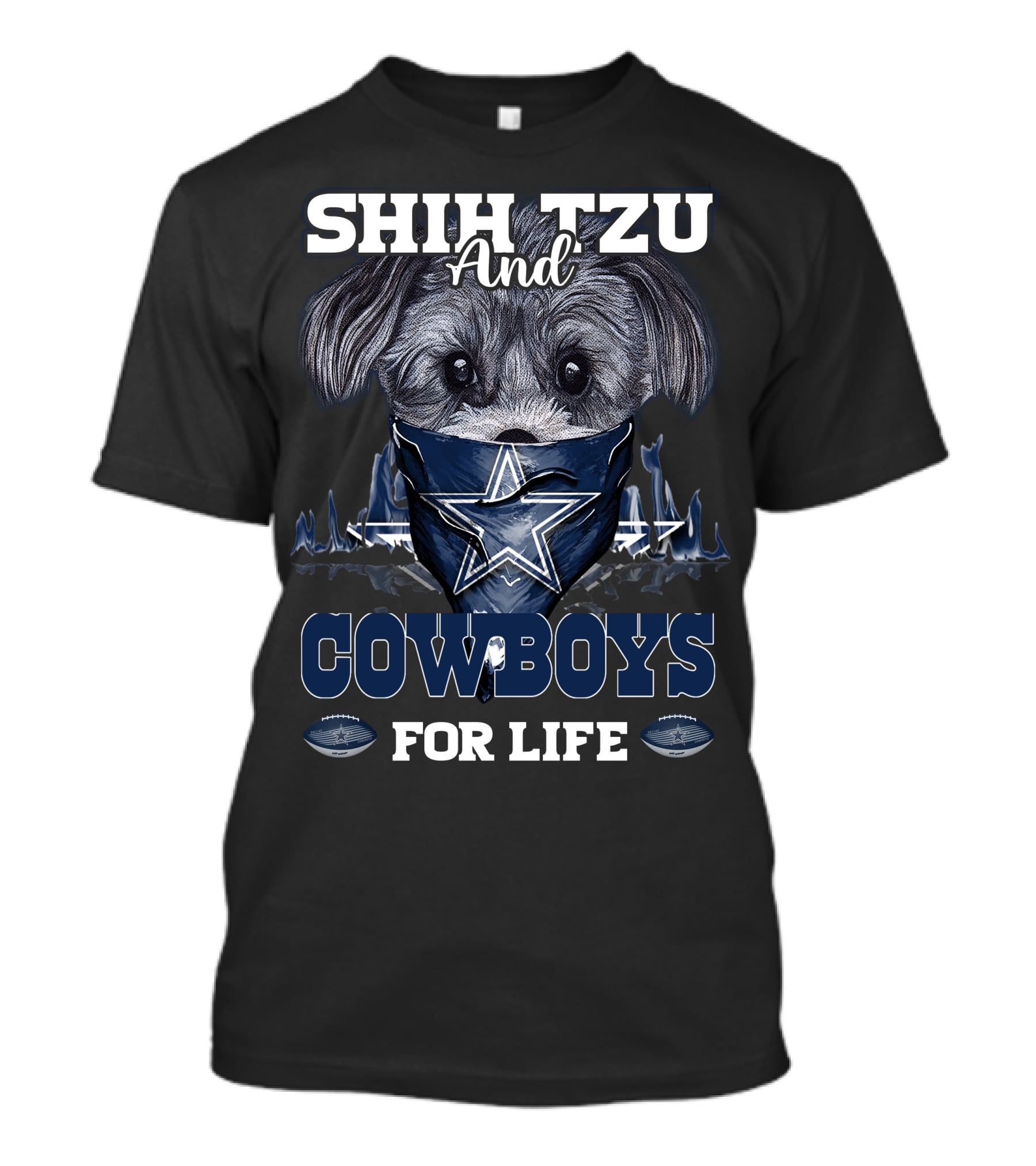 Shih Tzu And Cowboys For Life T-Shirt
