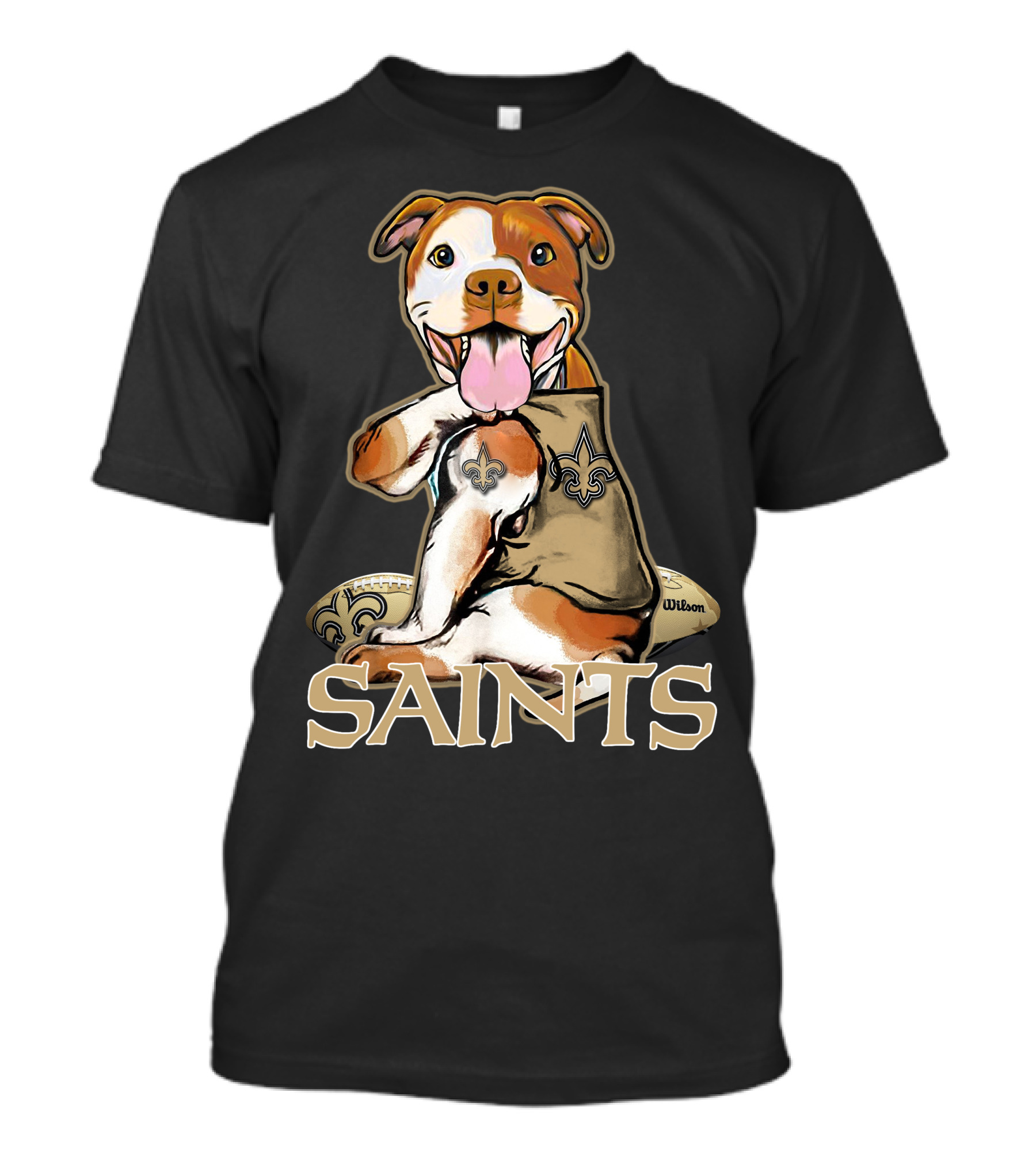 Pittbull Wilson Fleur-de-Lis Saints T-Shirt