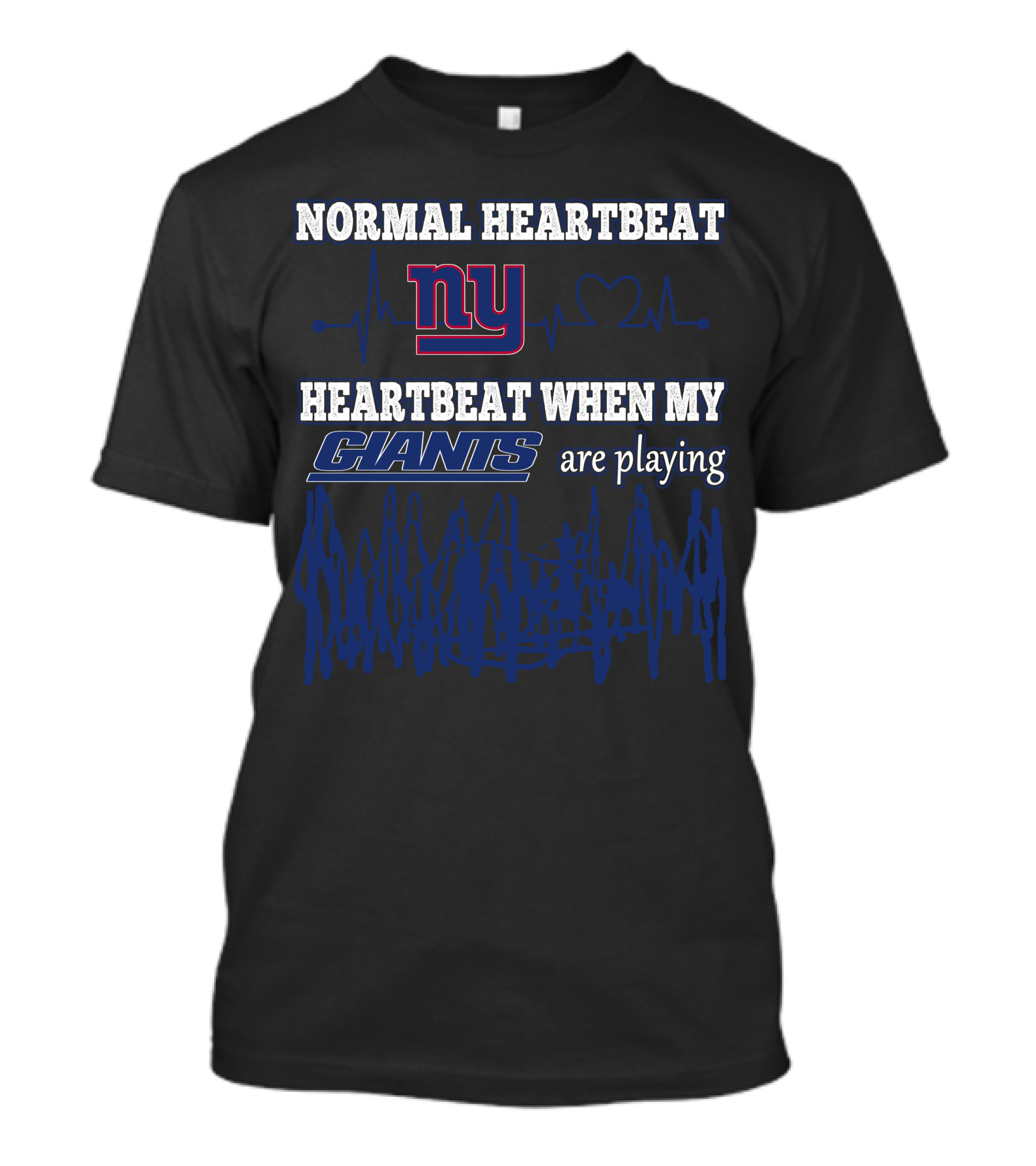Normal Heartbeat NY Heartbeat When My Giants Are Playing T-Shirt
