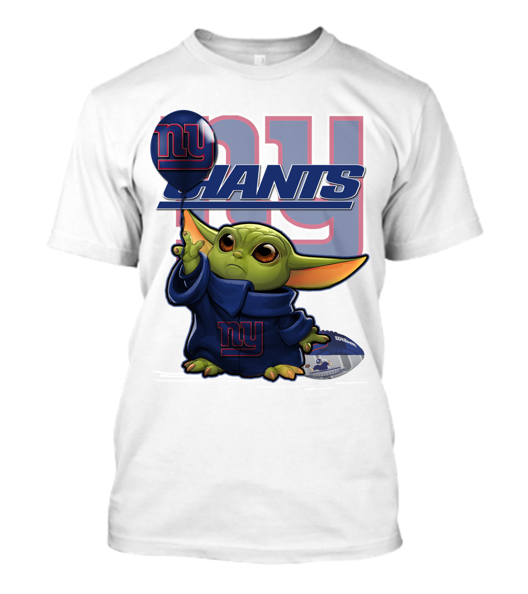 Yoda Giants Football Balloon Power Play T-Shirt