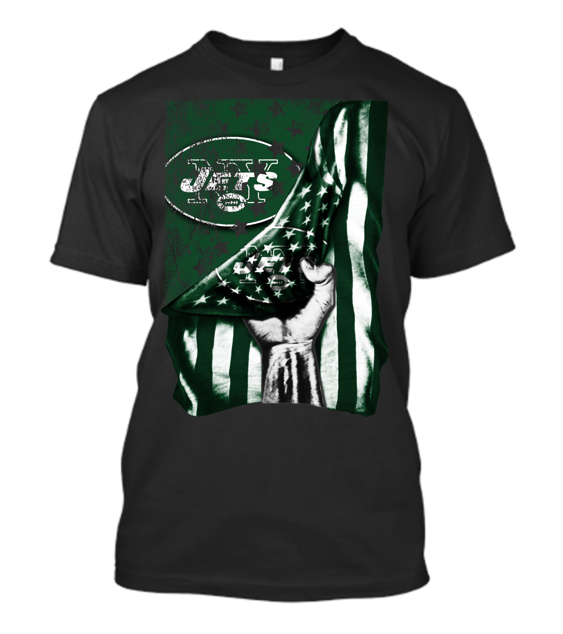 Jets Flag New York Symbol Stars Stripes T-Shirt