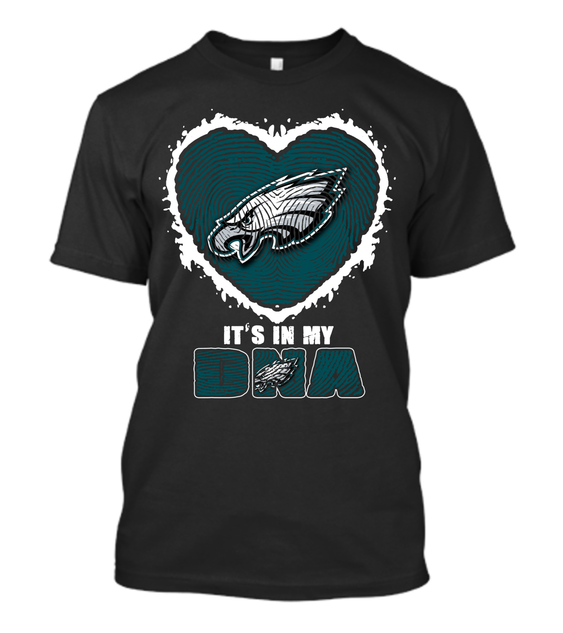 It's In My DNA Philadelphia Eagles Heart T-Shirt