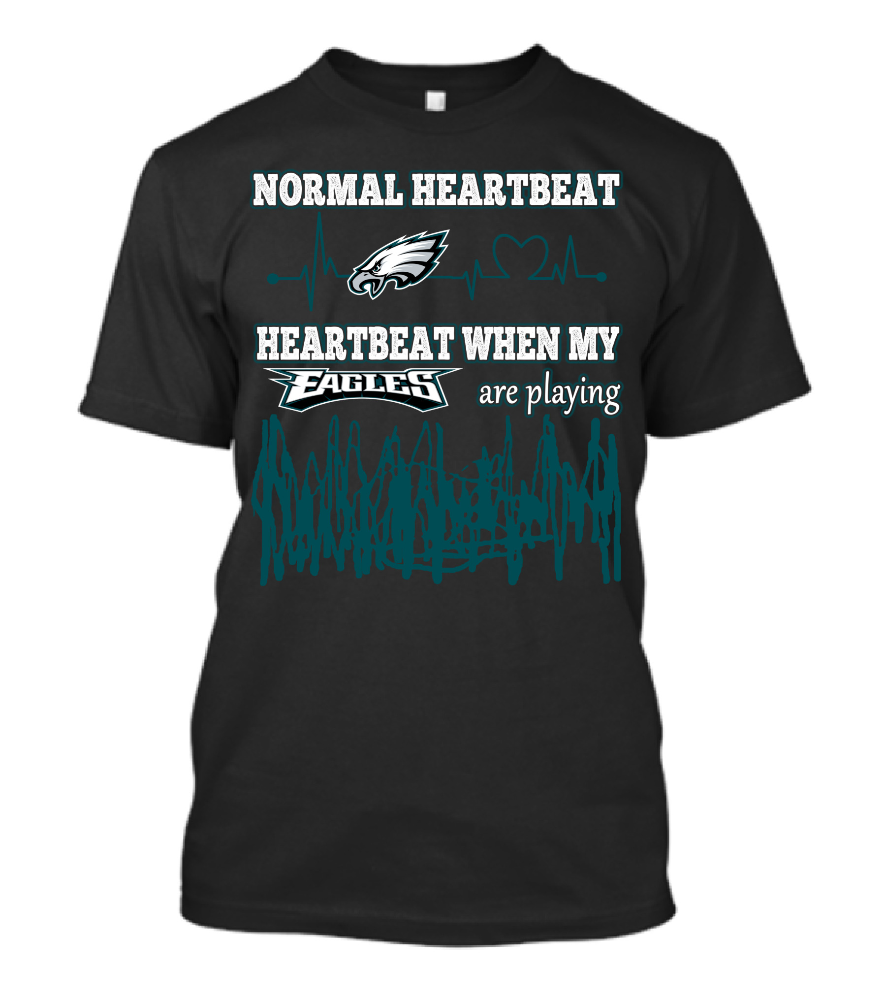 Normal Heartbeat Heartbeat When My Eagles Are Playing T-Shirt