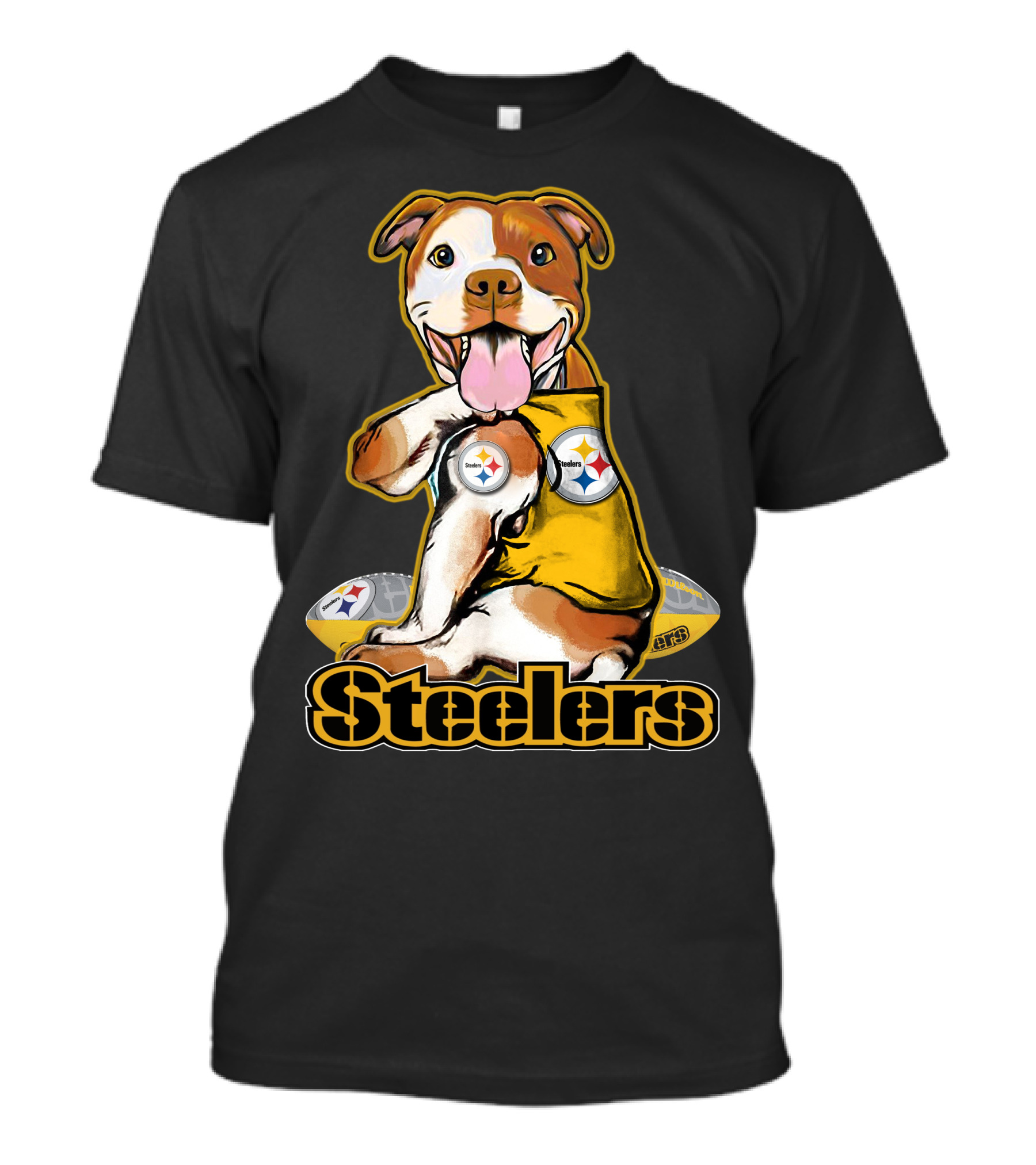 Steelers Pittbull Football Fan Appreciation T-Shirt